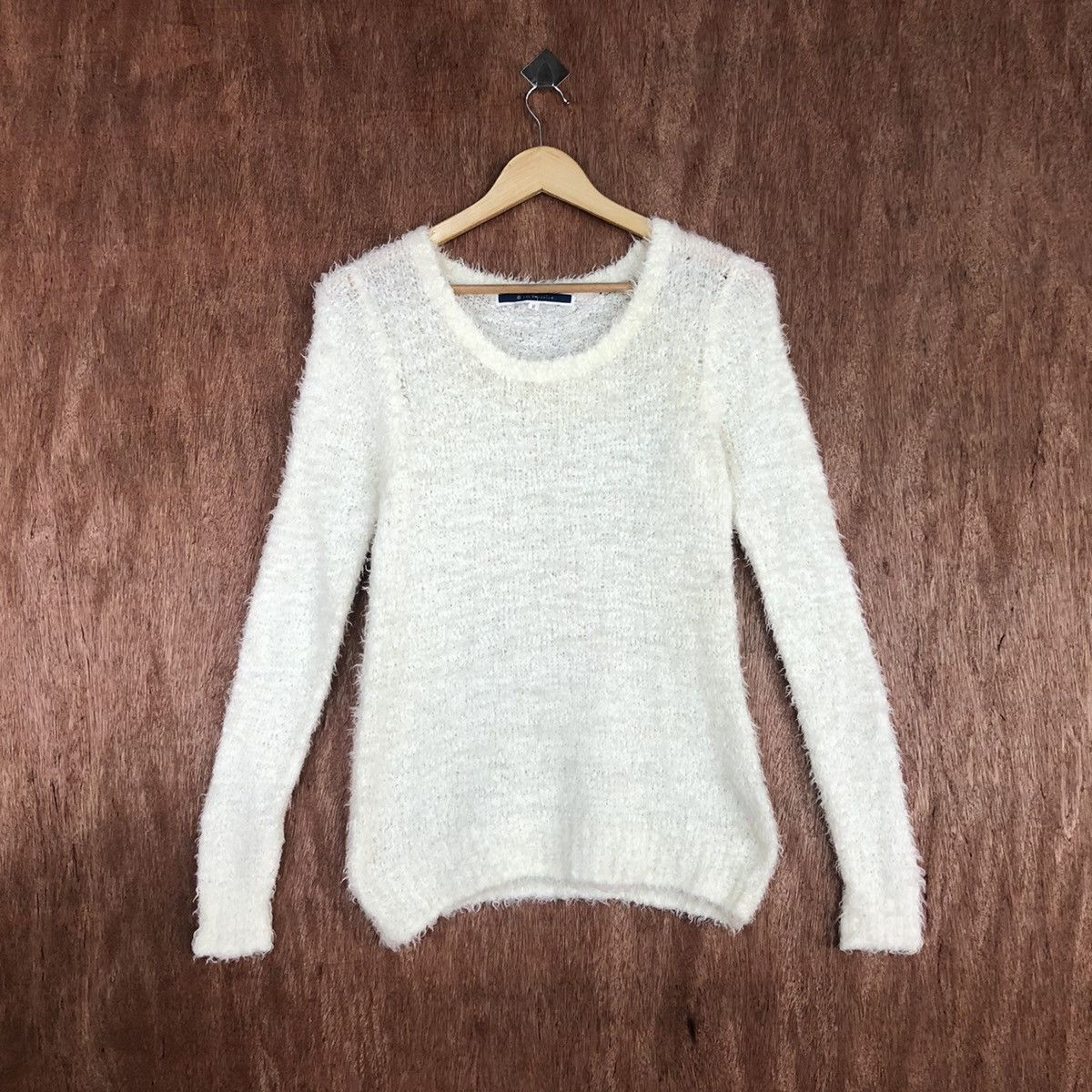 Homespun Knitwear × Japanese Brand The Emporium WHite Mohair Knitwear #0430 Size US M / EU 48-50 / 2 - 1 Thumbnail