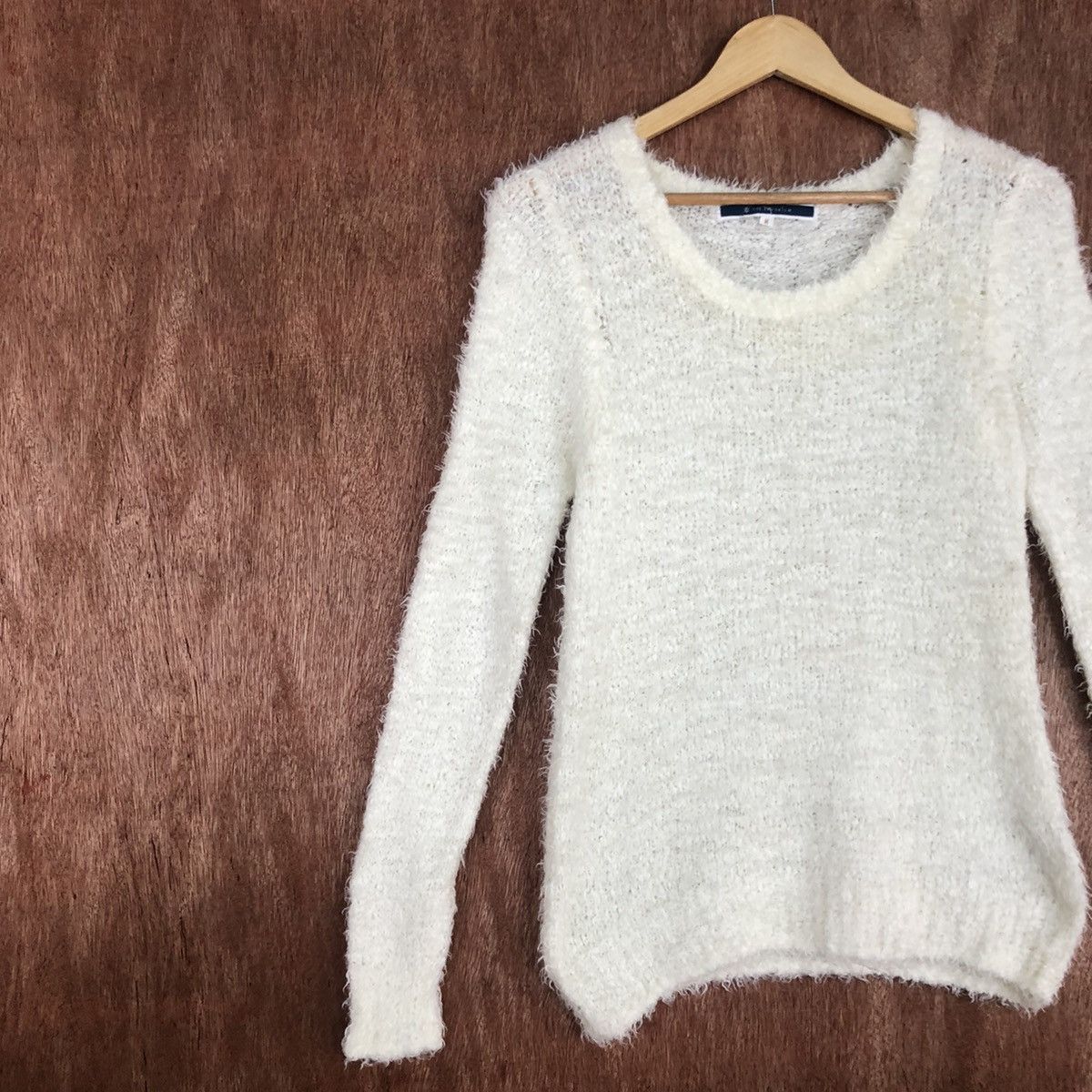 Homespun Knitwear × Japanese Brand The Emporium WHite Mohair Knitwear #0430 Size US M / EU 48-50 / 2 - 7 Thumbnail