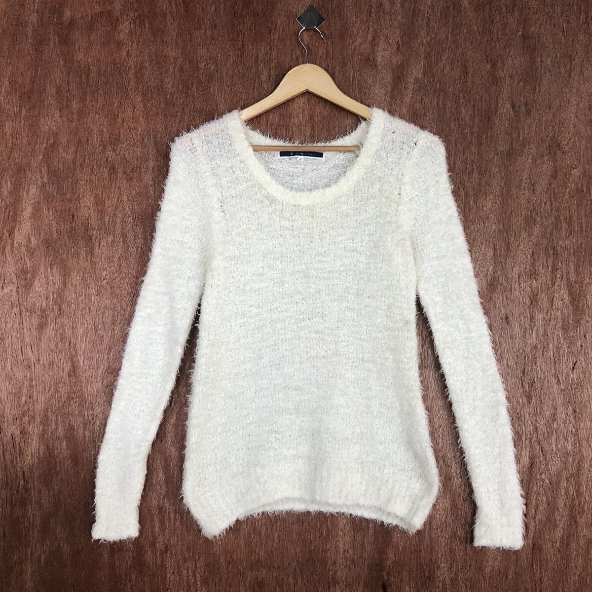 Homespun Knitwear × Japanese Brand The Emporium WHite Mohair Knitwear #0430 Size US M / EU 48-50 / 2 - 3 Thumbnail