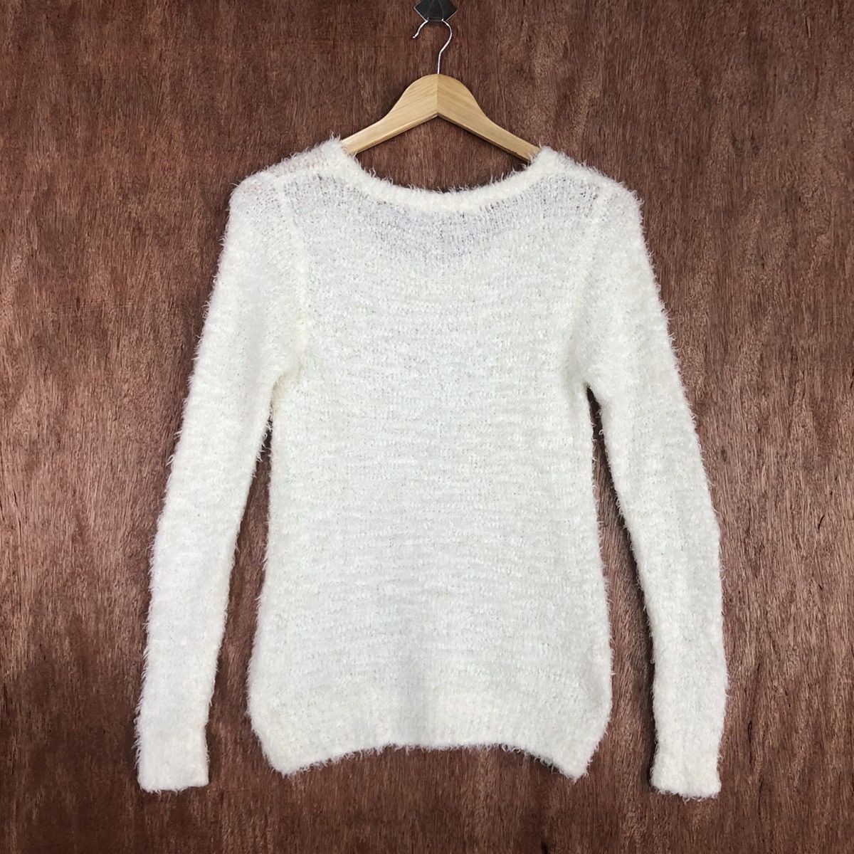 Homespun Knitwear × Japanese Brand The Emporium WHite Mohair Knitwear #0430 Size US M / EU 48-50 / 2 - 13 Thumbnail