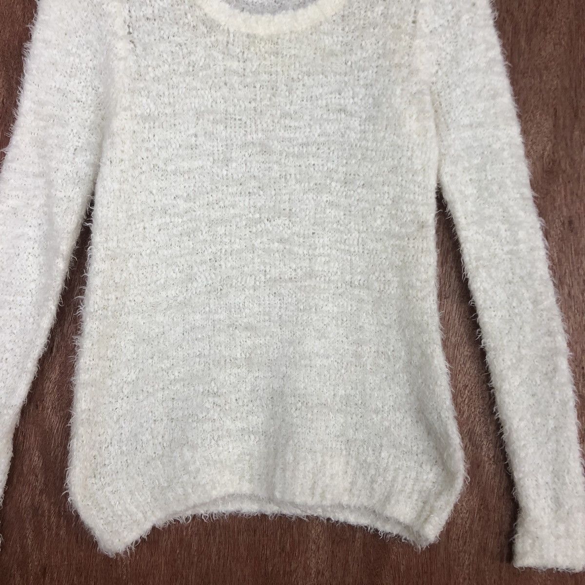 Homespun Knitwear × Japanese Brand The Emporium WHite Mohair Knitwear #0430 Size US M / EU 48-50 / 2 - 8 Thumbnail