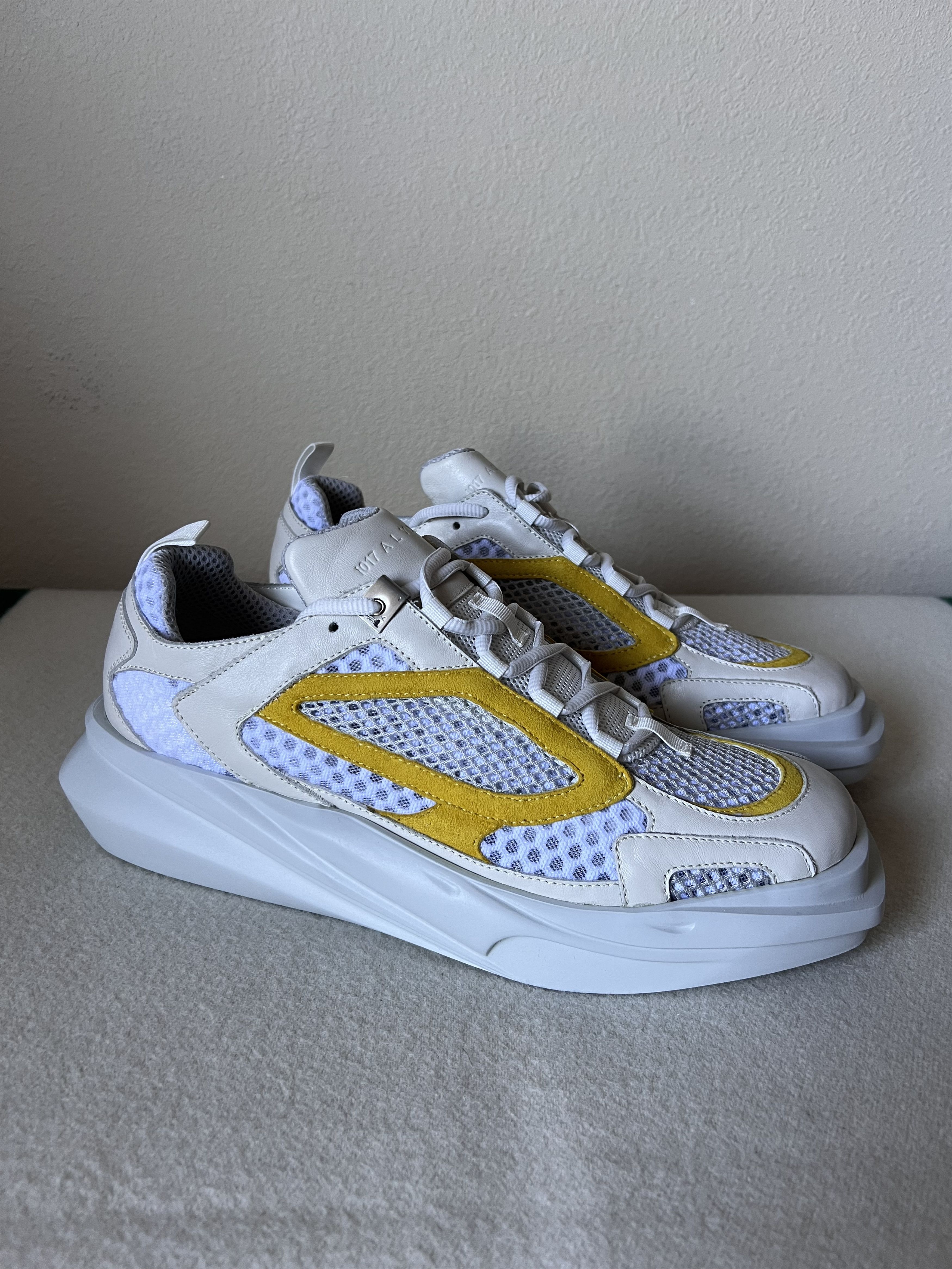 1017 ALYX 9SM 1017 Alyx 9SM Mono Hiking Sneaker in White Yellow Size US 11 / EU 44 - 1 Thumbnail