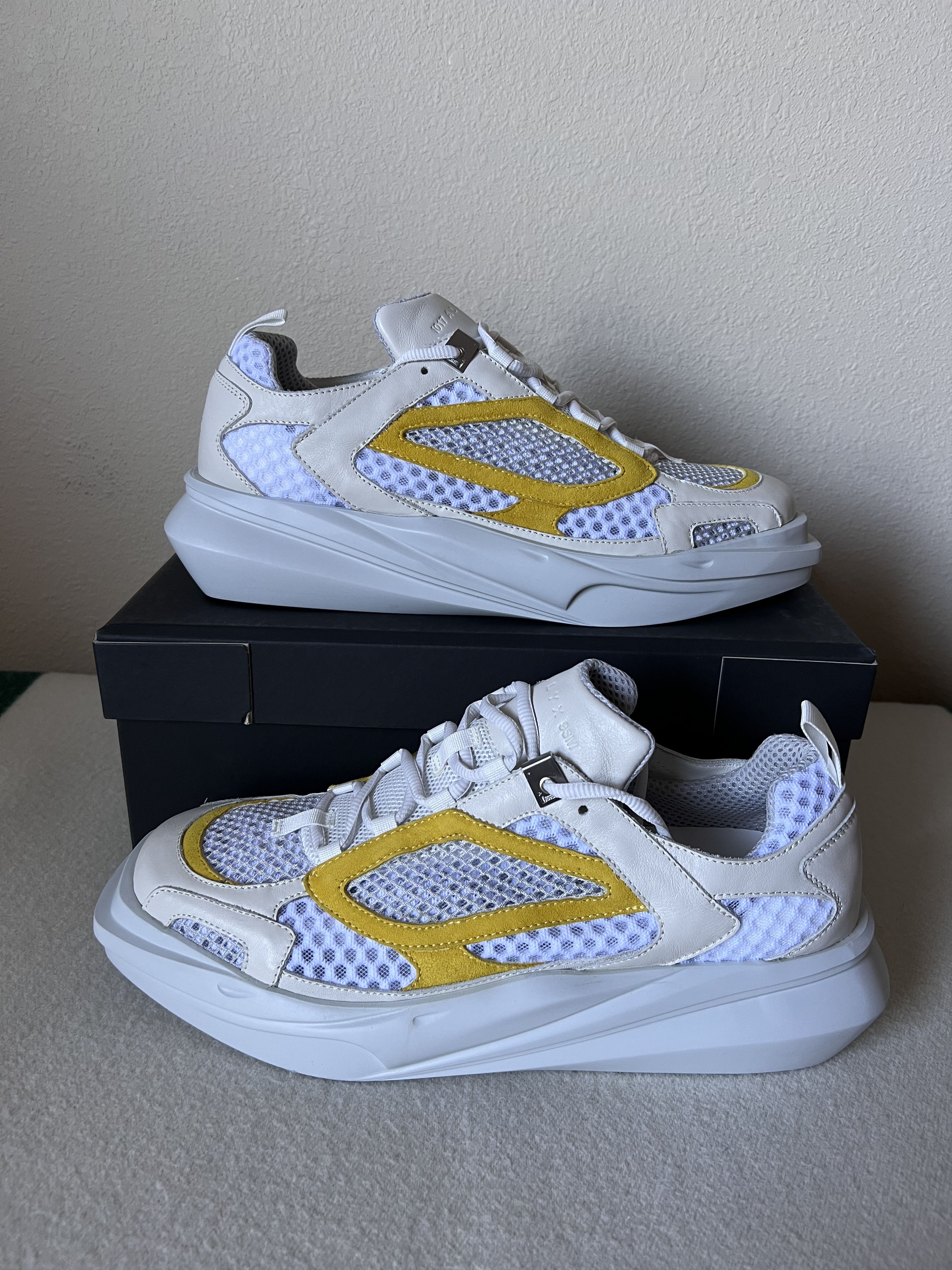 1017 ALYX 9SM 1017 Alyx 9SM Mono Hiking Sneaker in White Yellow Size US 11 / EU 44 - 2 Thumbnail