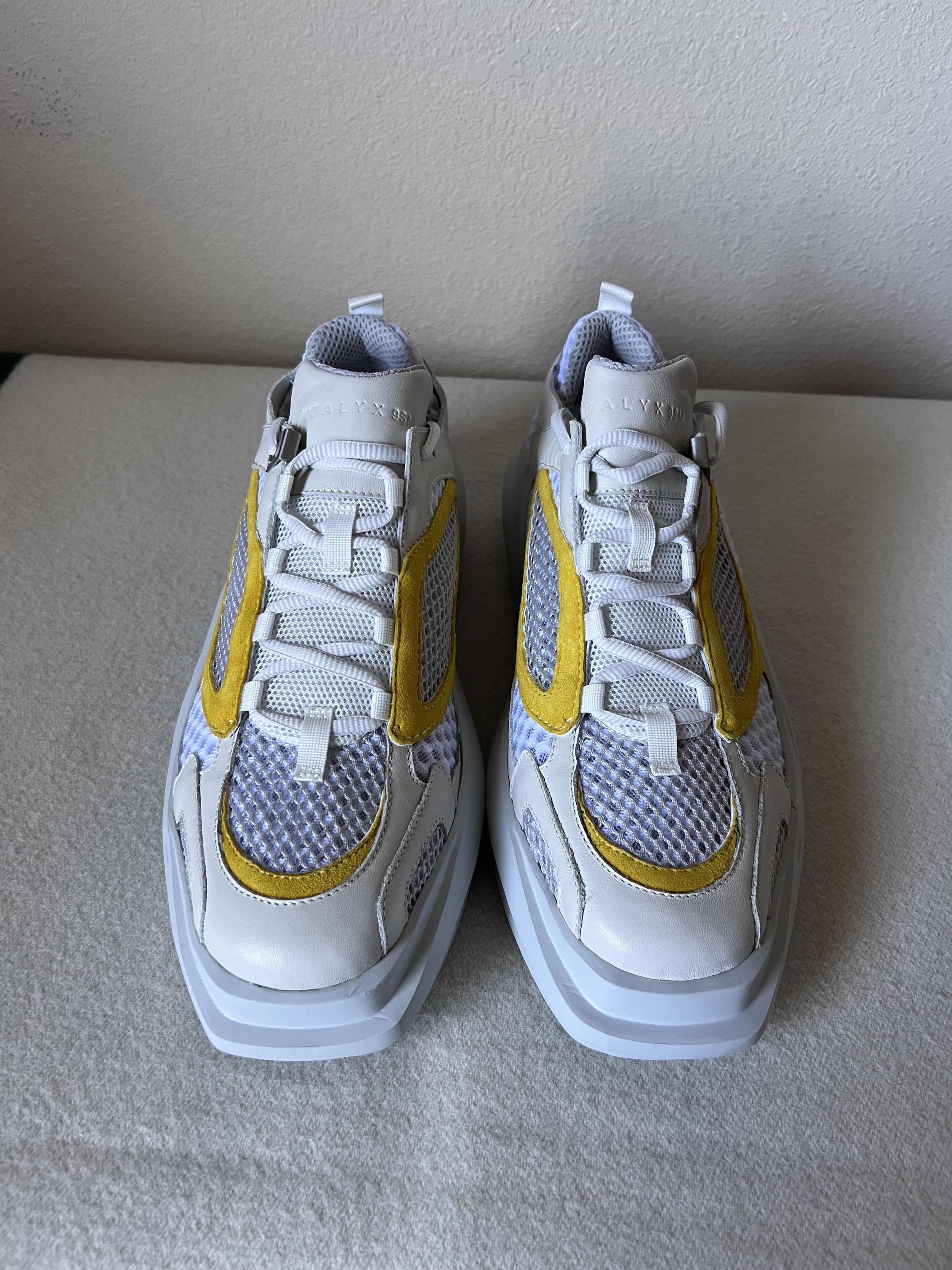 1017 ALYX 9SM 1017 Alyx 9SM Mono Hiking Sneaker in White Yellow Size US 11 / EU 44 - 4 Thumbnail