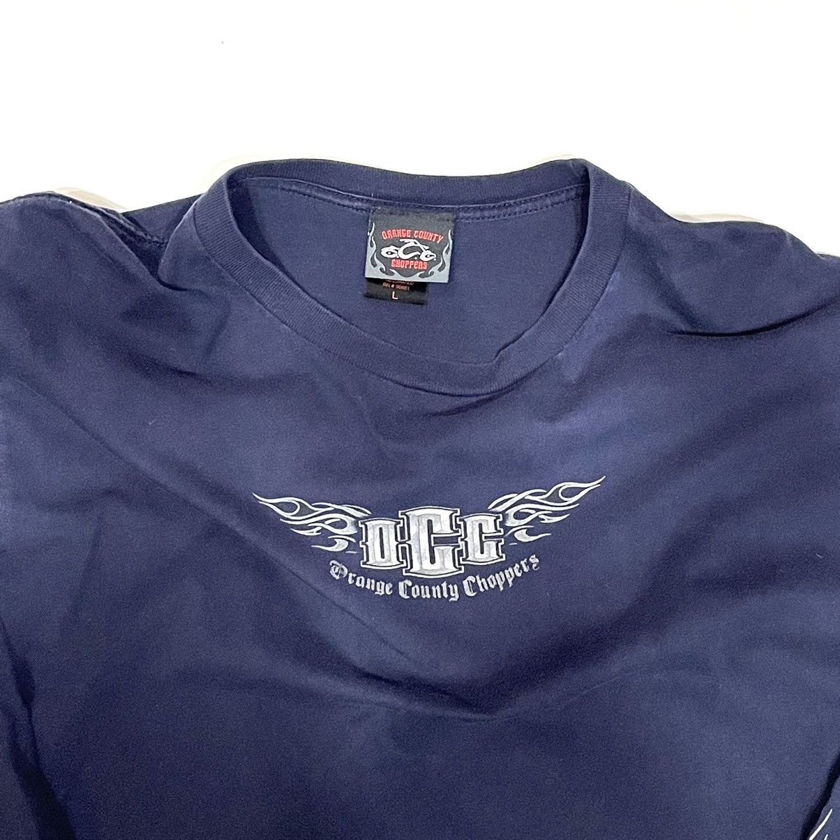 Vintage × West Coast Choppers Y2K Orange County Choppers L/S Flame Biker Shirt Size US L / EU 52-54 / 3 - 3 Thumbnail