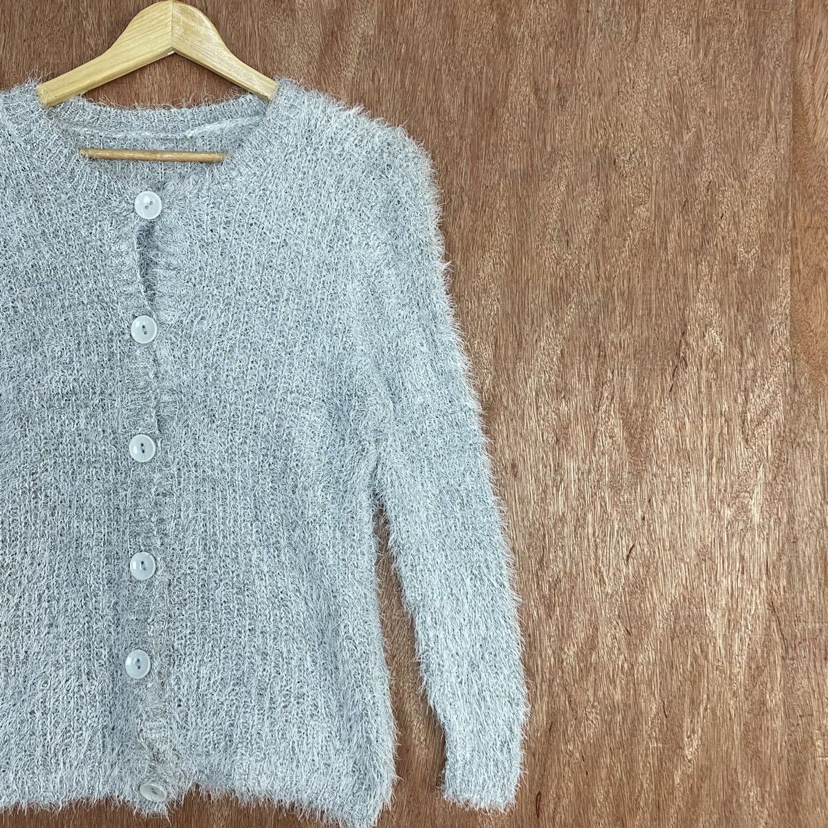Japanese Brand First White Cardigan Mohair Shag Shaggy Knitwear Size US S / EU 44-46 / 1 - 5 Thumbnail