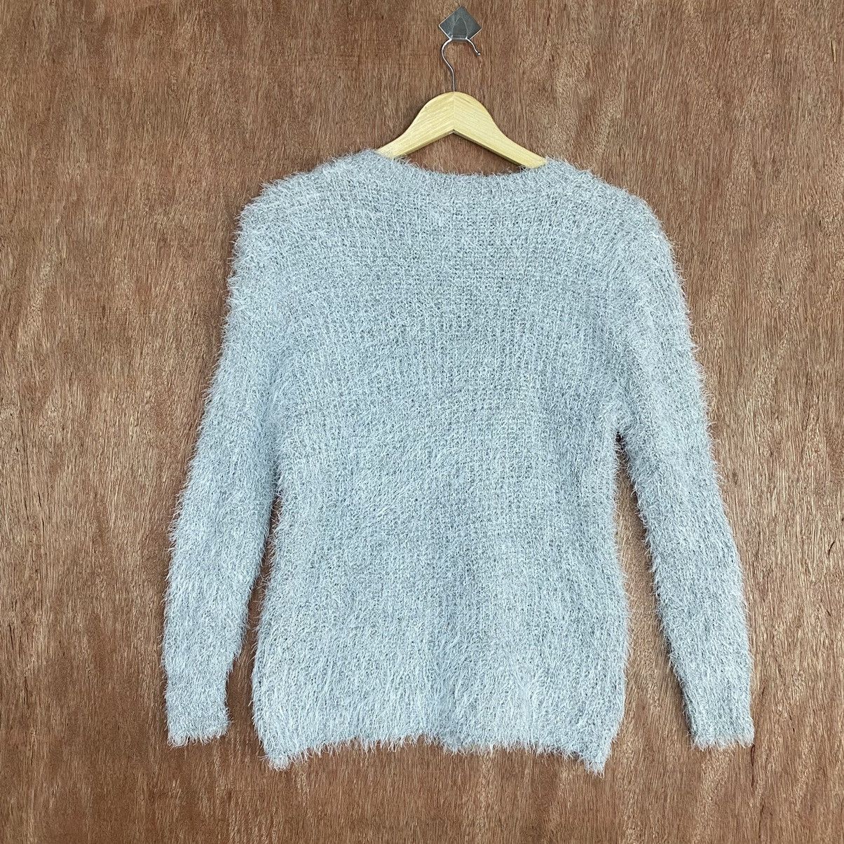 Japanese Brand First White Cardigan Mohair Shag Shaggy Knitwear Size US S / EU 44-46 / 1 - 9 Thumbnail