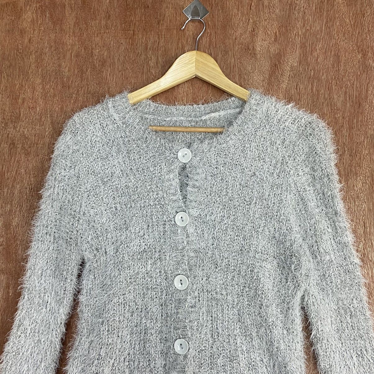 Japanese Brand First White Cardigan Mohair Shag Shaggy Knitwear Size US S / EU 44-46 / 1 - 2 Thumbnail