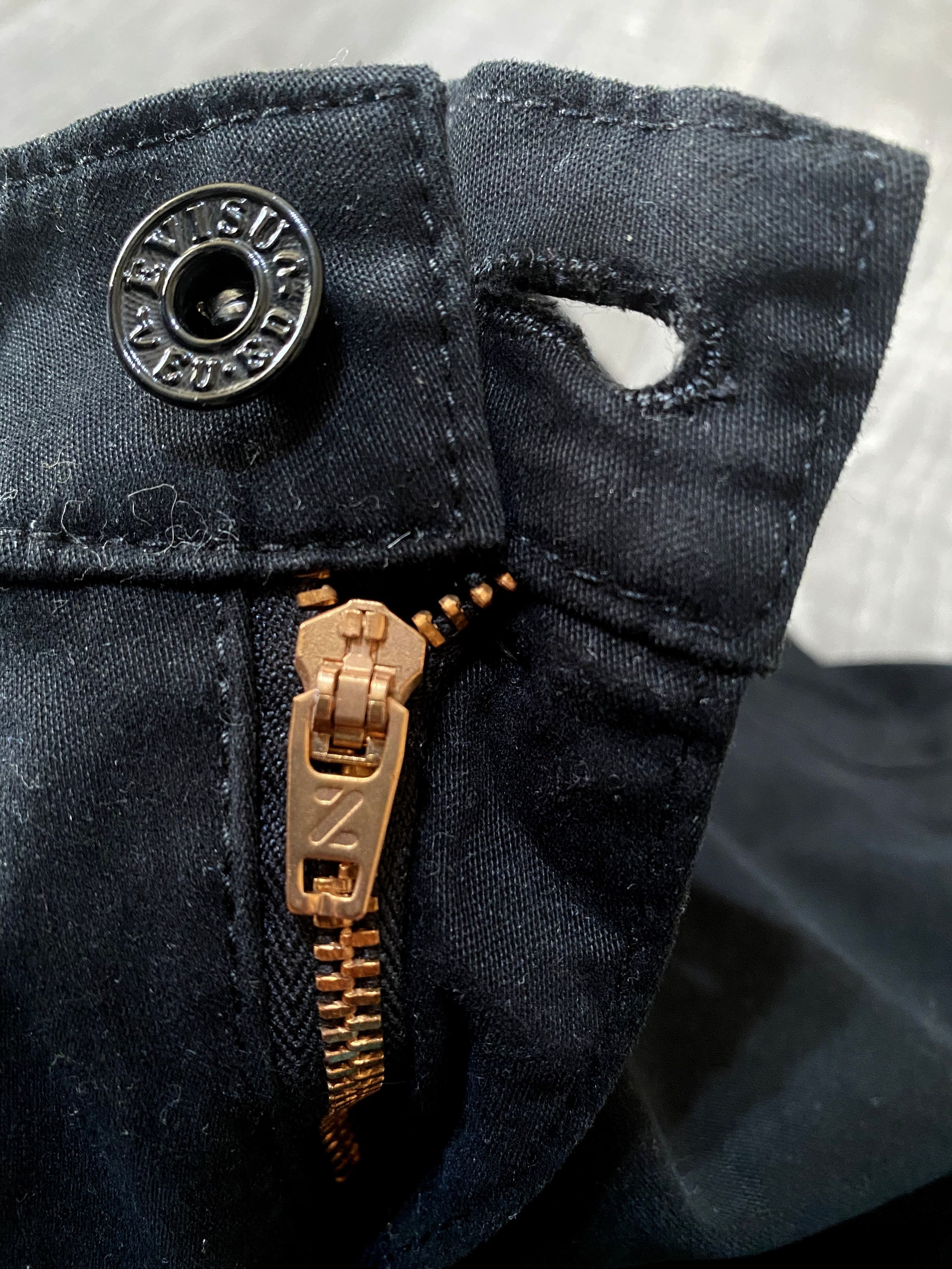 Evisu Unisex Evisu Black Jeans Leather Patchwork Logo Denim Size US 28 / EU 44 - 11 Thumbnail