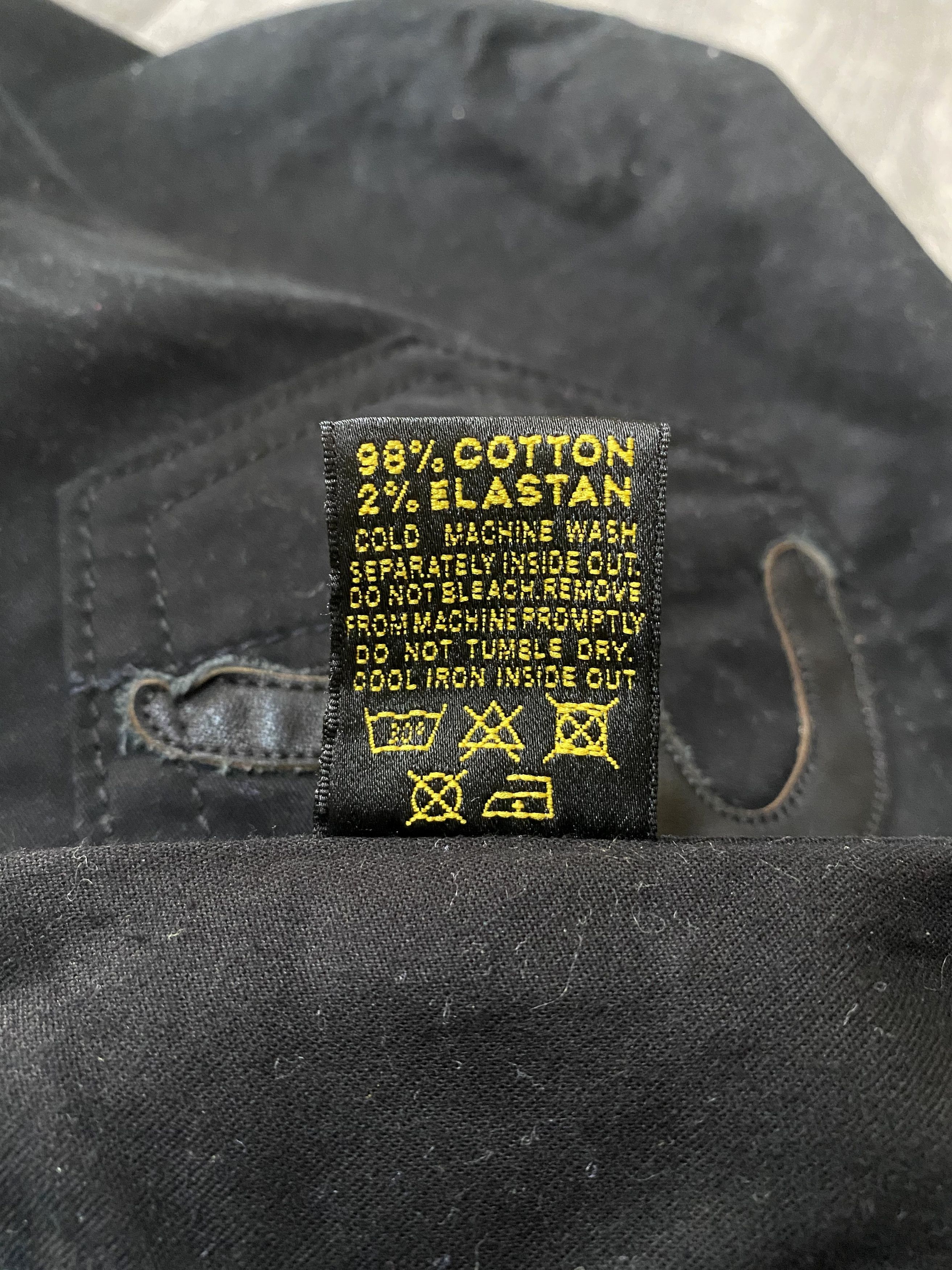 Evisu Unisex Evisu Black Jeans Leather Patchwork Logo Denim Size US 28 / EU 44 - 9 Thumbnail