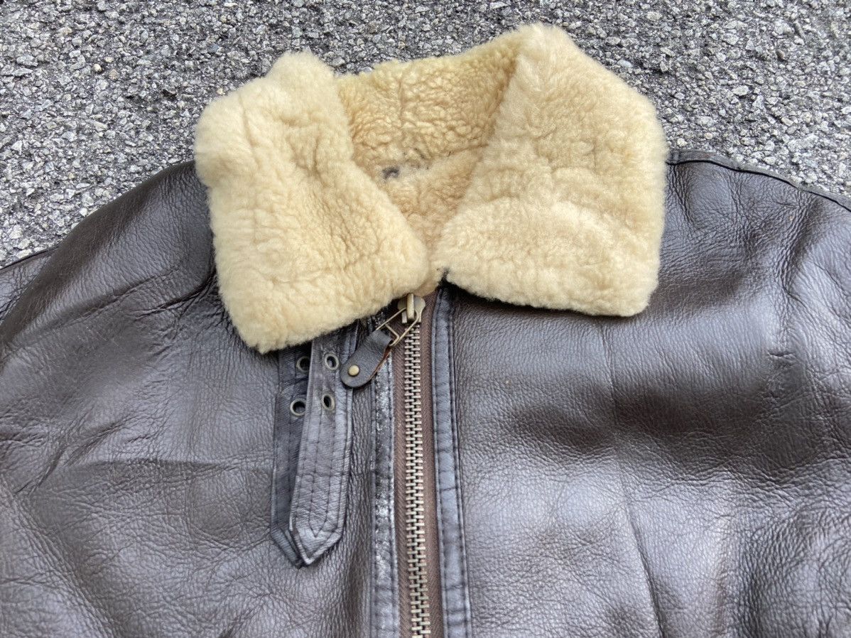 Other US ARMY AIR FORCES B-3 SHEARLING SHEEPSKIN MILITARY JACKET Size US L / EU 52-54 / 3 - 8 Thumbnail