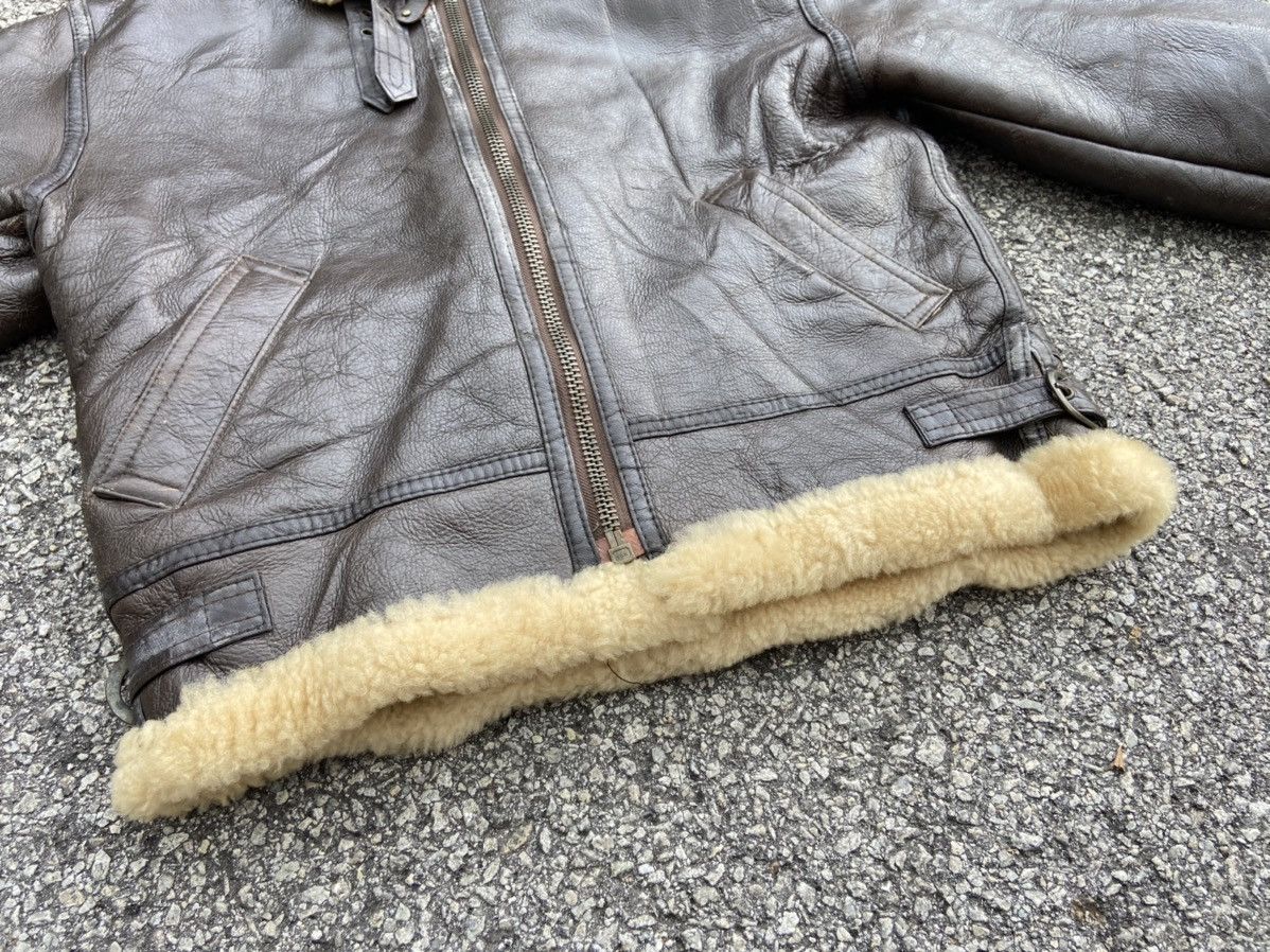 Other US ARMY AIR FORCES B-3 SHEARLING SHEEPSKIN MILITARY JACKET Size US L / EU 52-54 / 3 - 9 Thumbnail