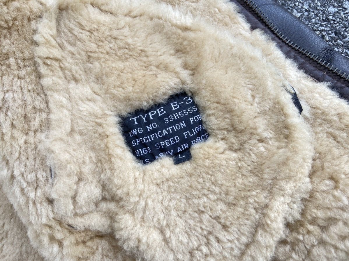 Other US ARMY AIR FORCES B-3 SHEARLING SHEEPSKIN MILITARY JACKET Size US L / EU 52-54 / 3 - 12 Thumbnail