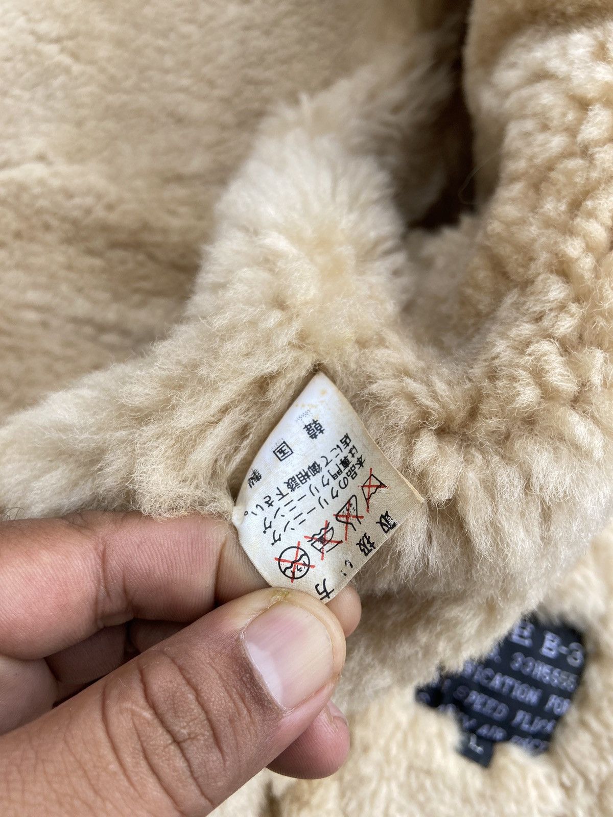 Other US ARMY AIR FORCES B-3 SHEARLING SHEEPSKIN MILITARY JACKET Size US L / EU 52-54 / 3 - 13 Thumbnail