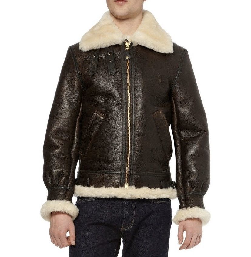 Other US ARMY AIR FORCES B-3 SHEARLING SHEEPSKIN MILITARY JACKET Size US L / EU 52-54 / 3 - 15 Thumbnail
