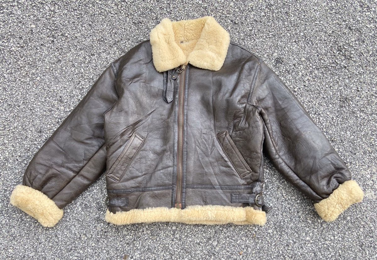 Other US ARMY AIR FORCES B-3 SHEARLING SHEEPSKIN MILITARY JACKET Size US L / EU 52-54 / 3 - 2 Thumbnail
