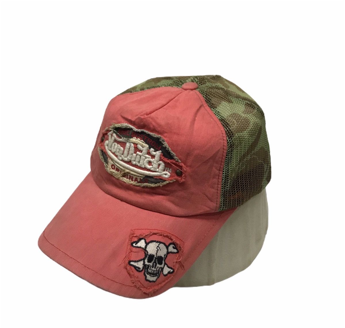 Von Dutch Eric Bostrom X Von Dutch Camo Skull Logo Trucker Hats Caps Size ONE SIZE - 1 Thumbnail
