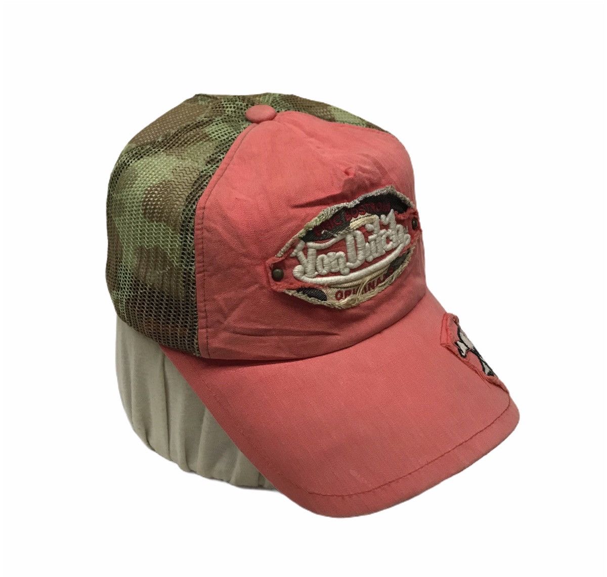 Von Dutch Eric Bostrom X Von Dutch Camo Skull Logo Trucker Hats Caps Size ONE SIZE - 2 Thumbnail