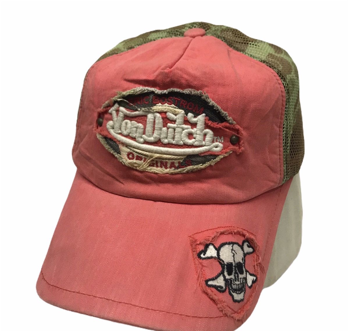 Von Dutch Eric Bostrom X Von Dutch Camo Skull Logo Trucker Hats Caps Size ONE SIZE - 4 Thumbnail