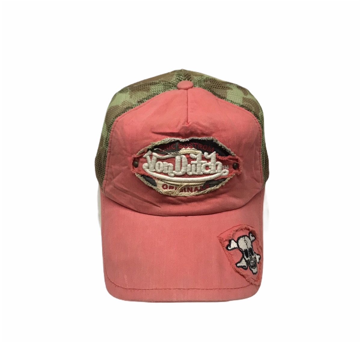 Von Dutch Eric Bostrom X Von Dutch Camo Skull Logo Trucker Hats Caps Size ONE SIZE - 3 Thumbnail