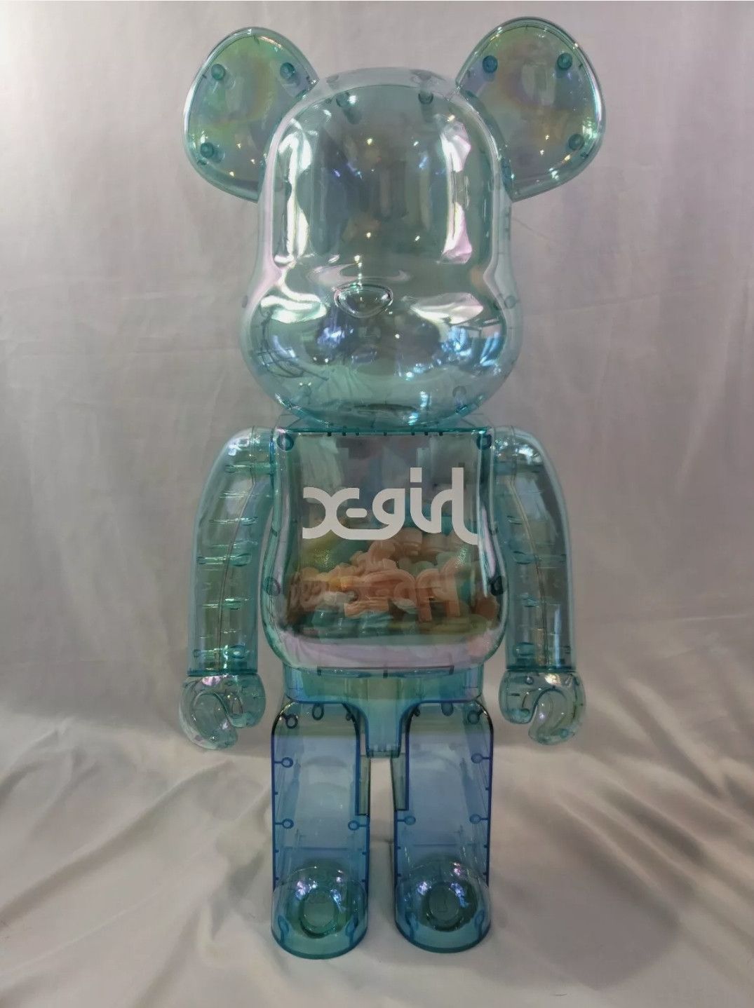 Medicom Toy BE@RBRICK X-Girl 2021 1000% Limited Luminesion Light Blue |  Grailed