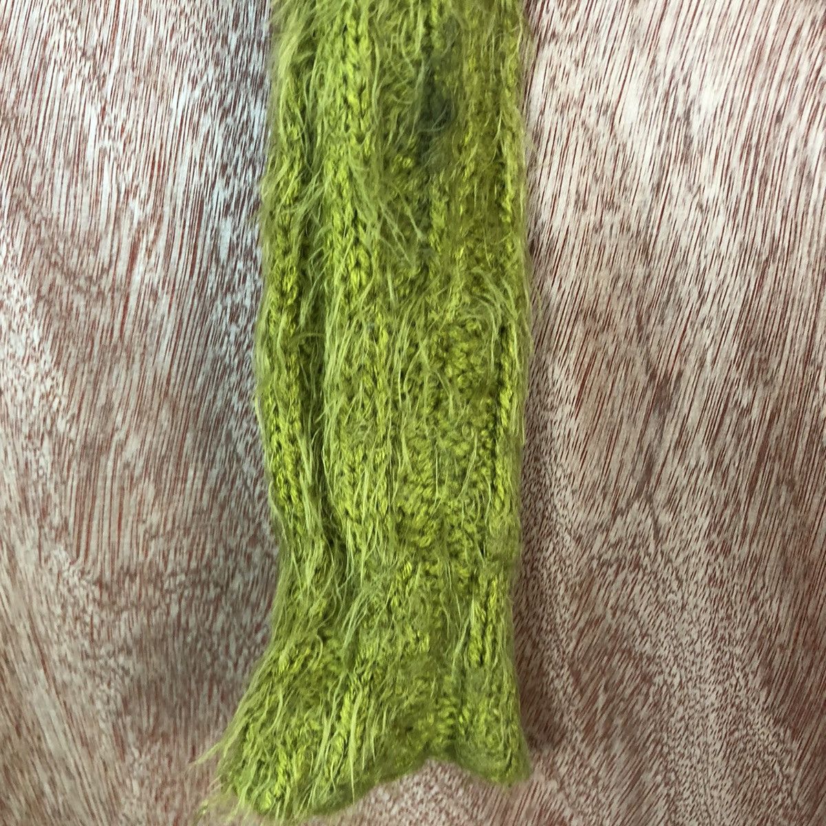 Homespun Knitwear Chille Light Green Mohair Shag Shaggy Knitwear Size US M / EU 48-50 / 2 - 5 Thumbnail
