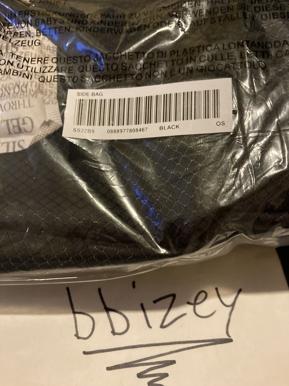 Supreme Supreme Side Bag Black With Bottle SS22 Size ONE SIZE - 4 Thumbnail
