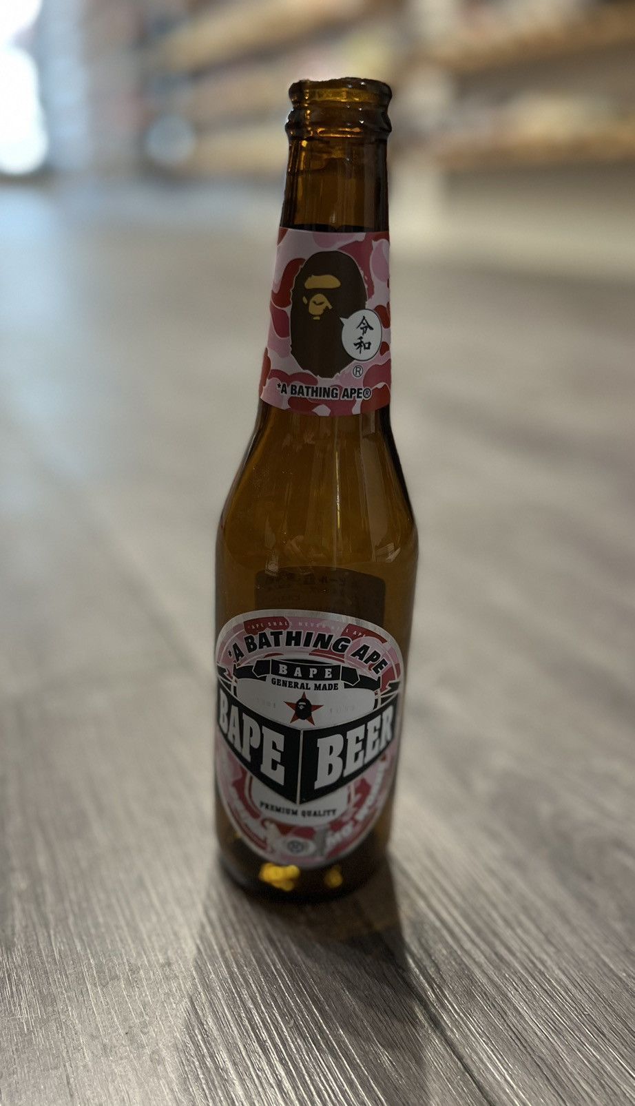 Bape RARE Bape Pink Camo Beer Bottle Empty Size ONE SIZE - 1 Thumbnail