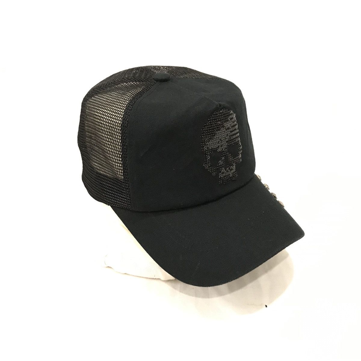 Designer Custom Culture Skull Logo Punk Style Trucker Hats Caps Size ONE SIZE - 2 Thumbnail