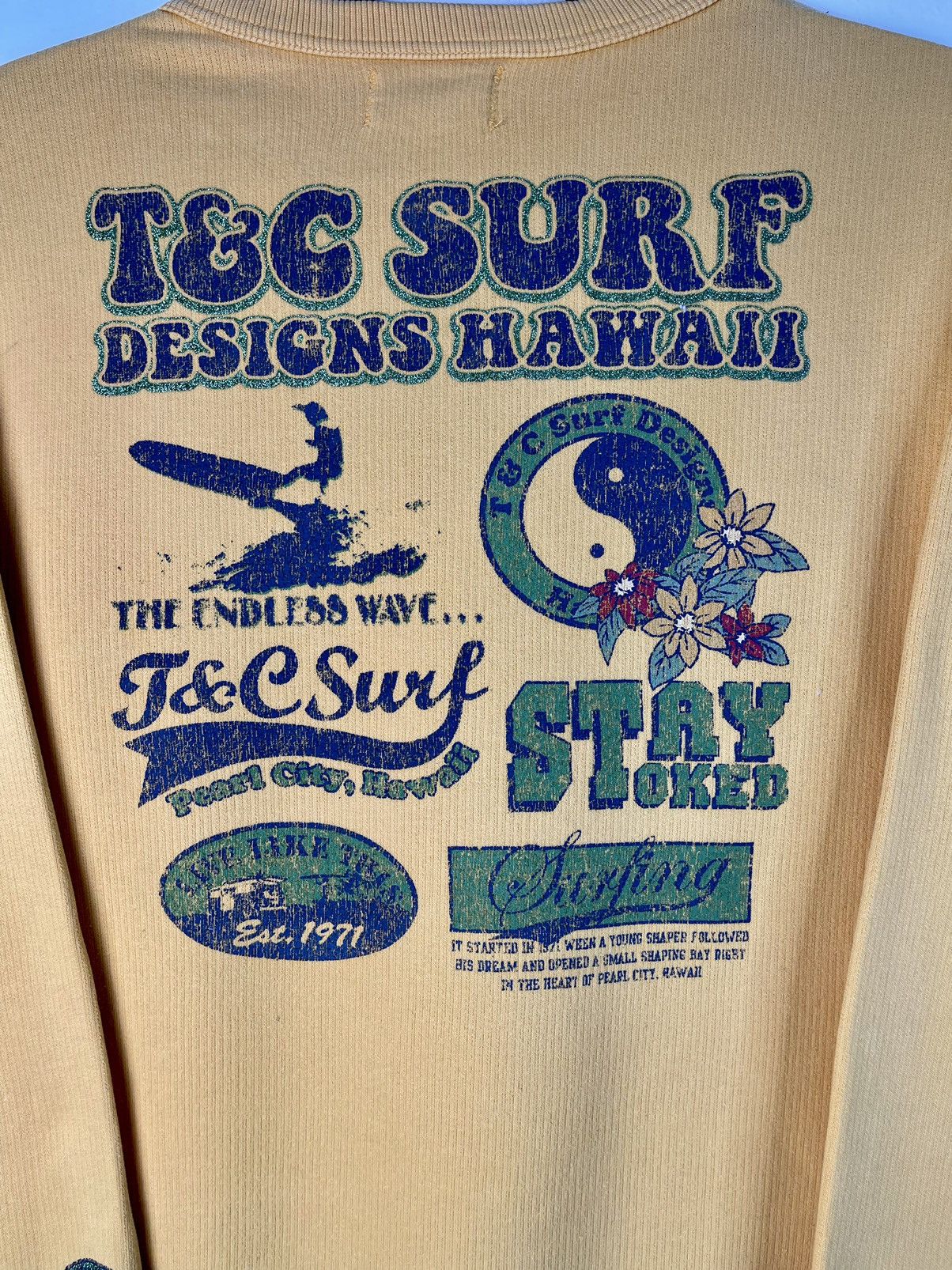 Vintage Trending Surfing🔥T&C Surf Designs Hawaii Sweatshirt Size US M / EU 48-50 / 2 - 12 Thumbnail