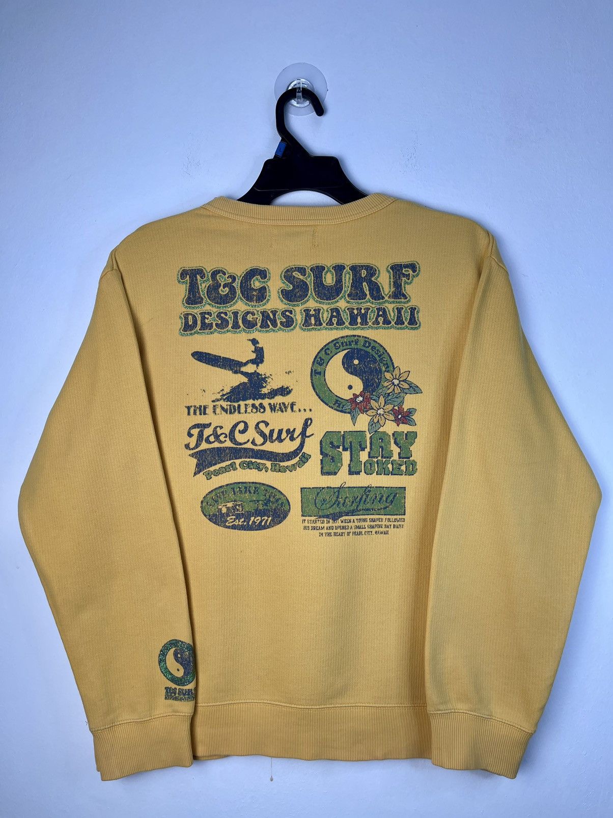 Vintage Trending Surfing🔥T&C Surf Designs Hawaii Sweatshirt Size US M / EU 48-50 / 2 - 13 Thumbnail