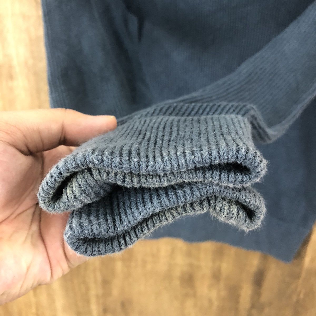 Eddie Bauer Eddie Bauer Zipper Turtle neck Faded Dark Blue Sweater #014 Size US M / EU 48-50 / 2 - 4 Thumbnail