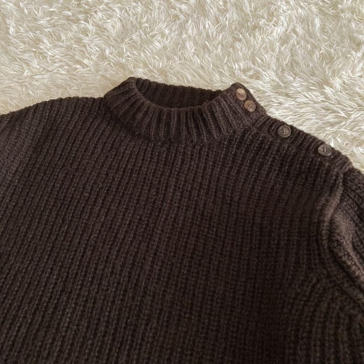Comme des Garcons 1980's Mock Neck Knit Sweater Size US S / EU 44-46 / 1 - 3 Thumbnail