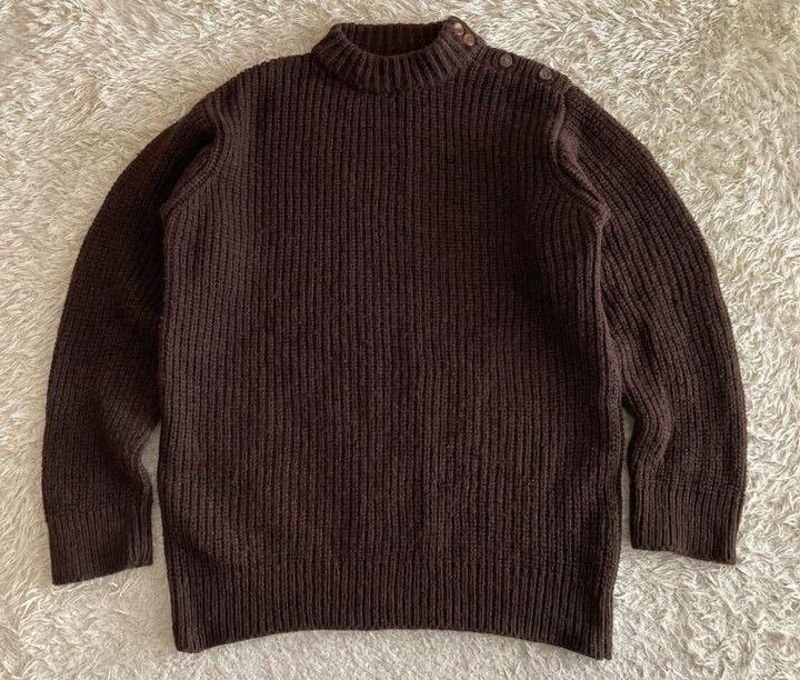 Comme des Garcons 1980's Mock Neck Knit Sweater Size US S / EU 44-46 / 1 - 1 Thumbnail