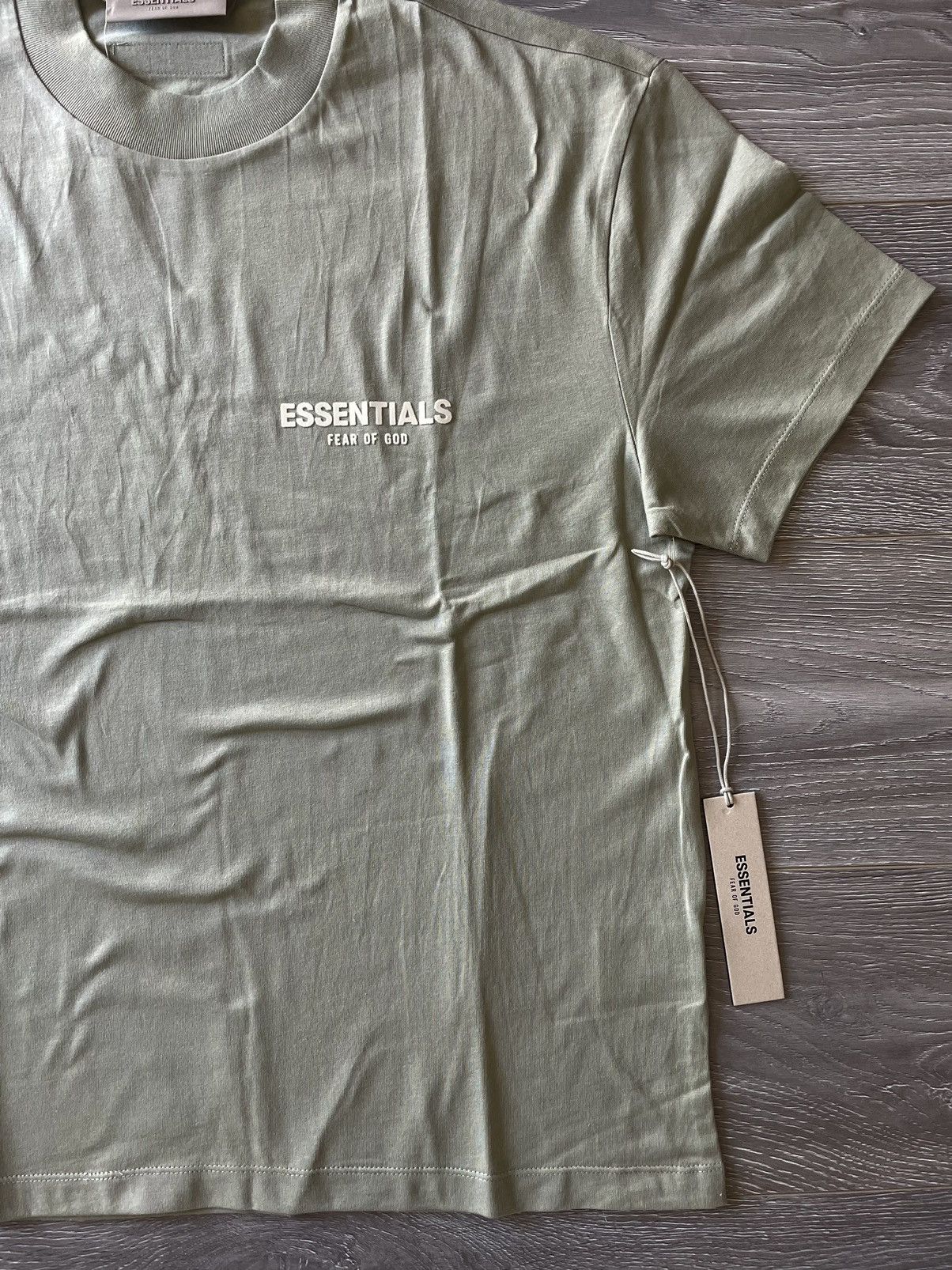 Fear of God Fear of God Essentials Sea Foam T-Shirt Size US M / EU 48-50 / 2 - 2 Thumbnail
