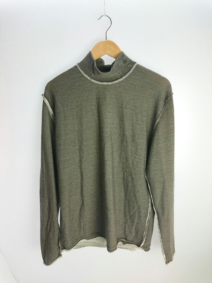 image of Issey Miyake Inside-Out Wool Turtleneck in Grey, Men's (Size Medium)