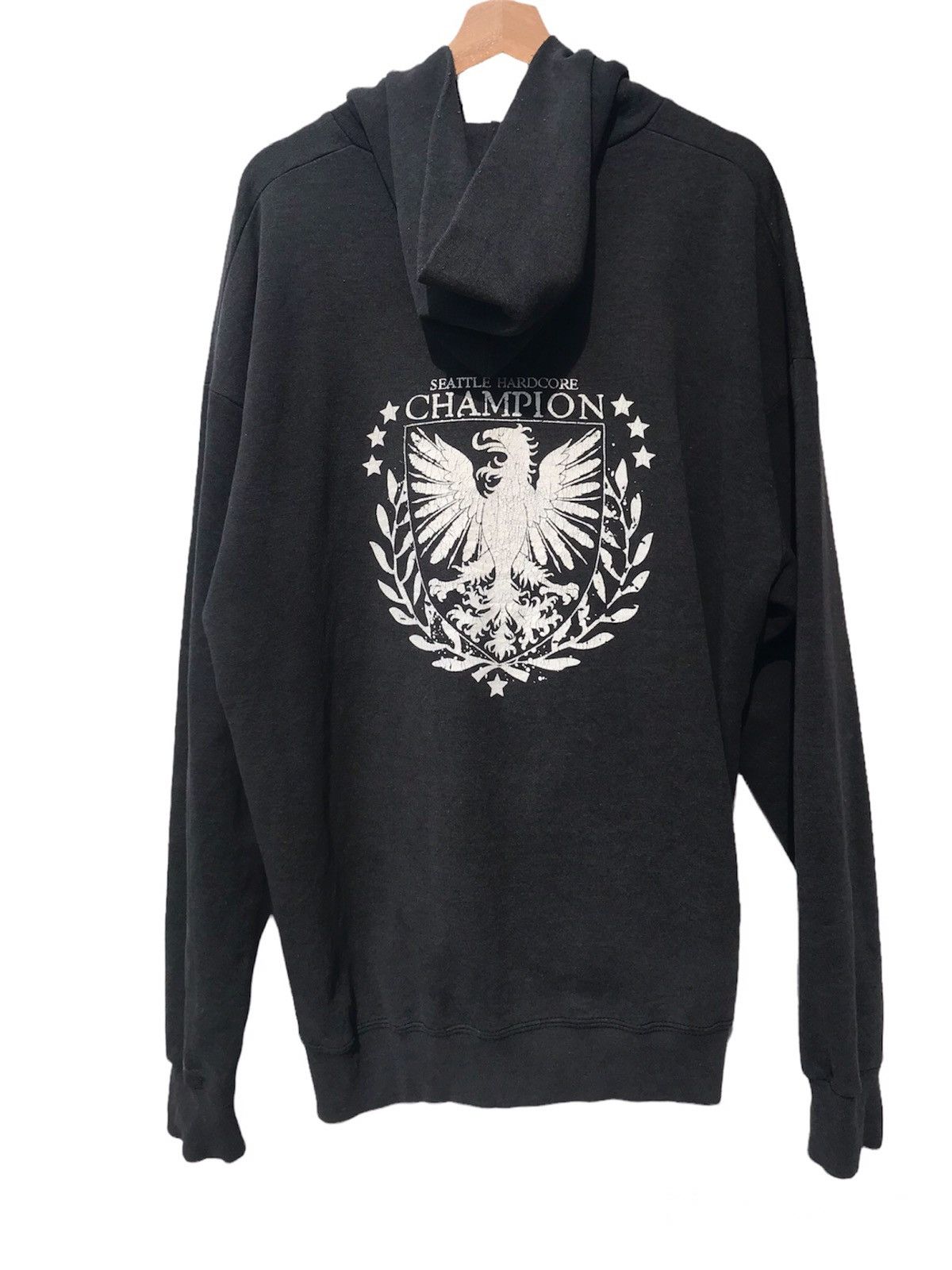 Band Tees × Lee × Vintage Faded VTG Lee x Champion Seattle Hardcore Punk Zip Up Hoodie Size US XXL / EU 58 / 5 - 2 Thumbnail