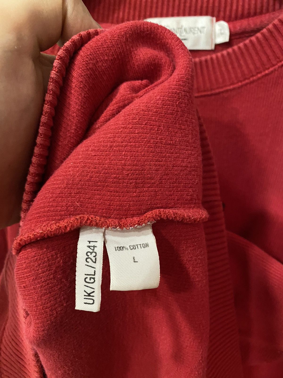 Yves Saint Laurent 🍟 YSL Sweatshirt Big Logo Yves Saint Laurent Vintage Sweater Size US L / EU 52-54 / 3 - 5 Thumbnail