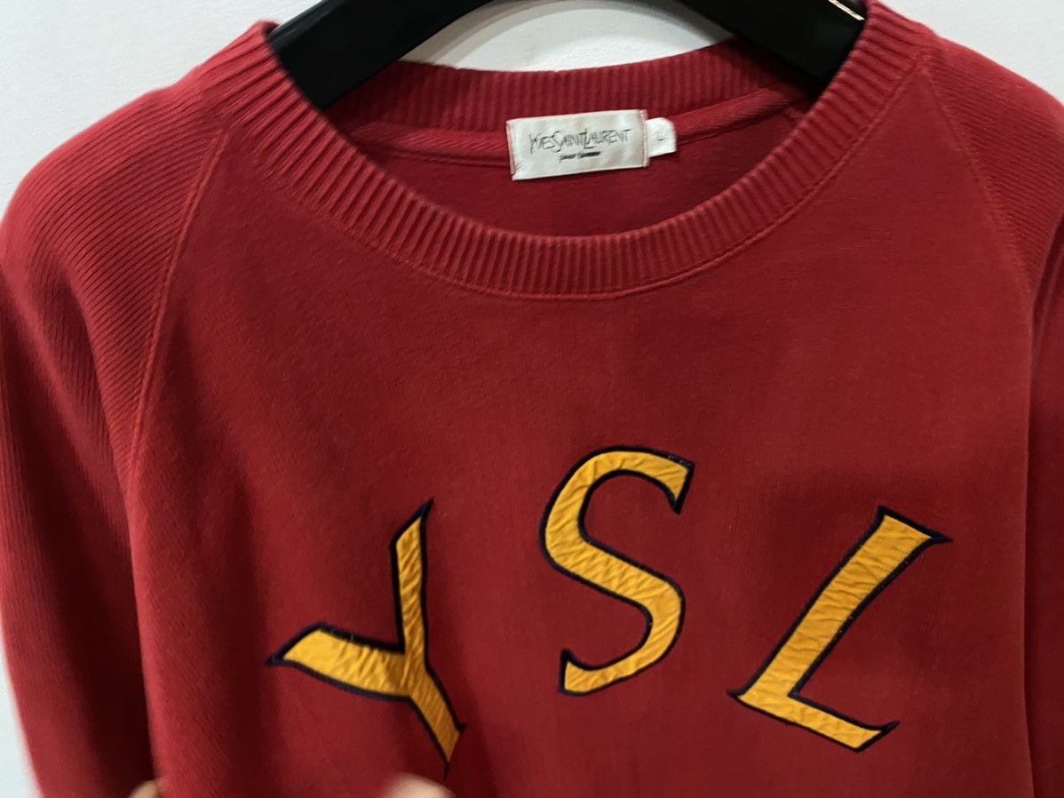 Yves Saint Laurent 🍟 YSL Sweatshirt Big Logo Yves Saint Laurent Vintage Sweater Size US L / EU 52-54 / 3 - 11 Thumbnail