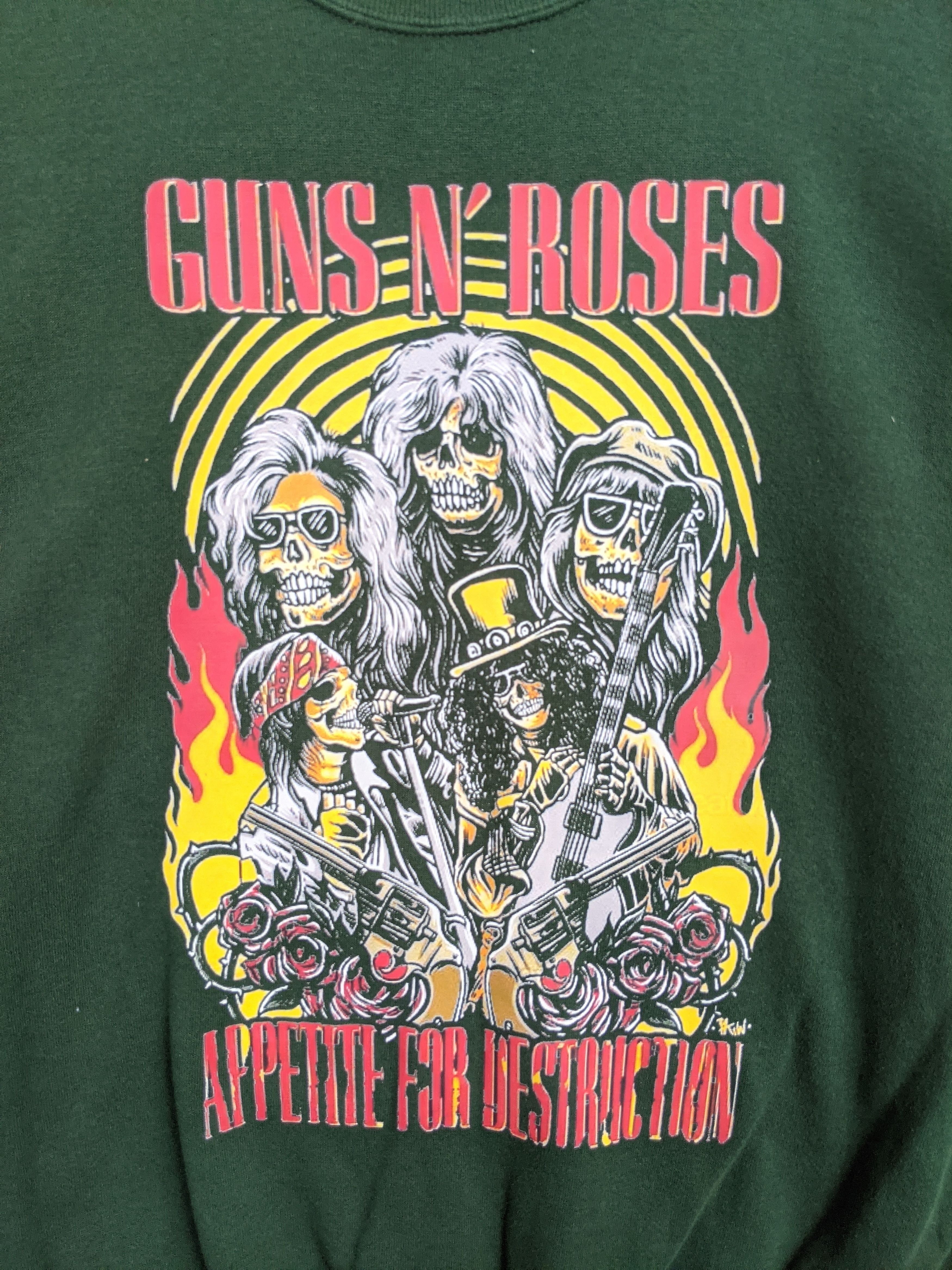 Guns N' Roses Vintage Jerzees Guns N' Roses Print Sweatshirt Size US XXL / EU 58 / 5 - 3 Thumbnail