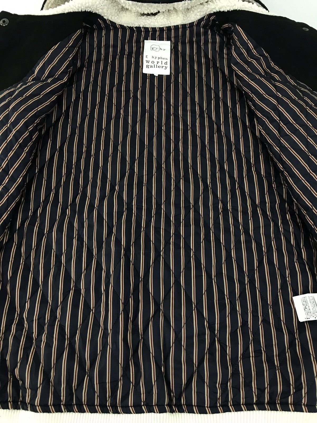 Japanese Brand Vtg E hypheno Versity Jacket Hoodie Woll Quilted Inner Size US M / EU 48-50 / 2 - 5 Thumbnail