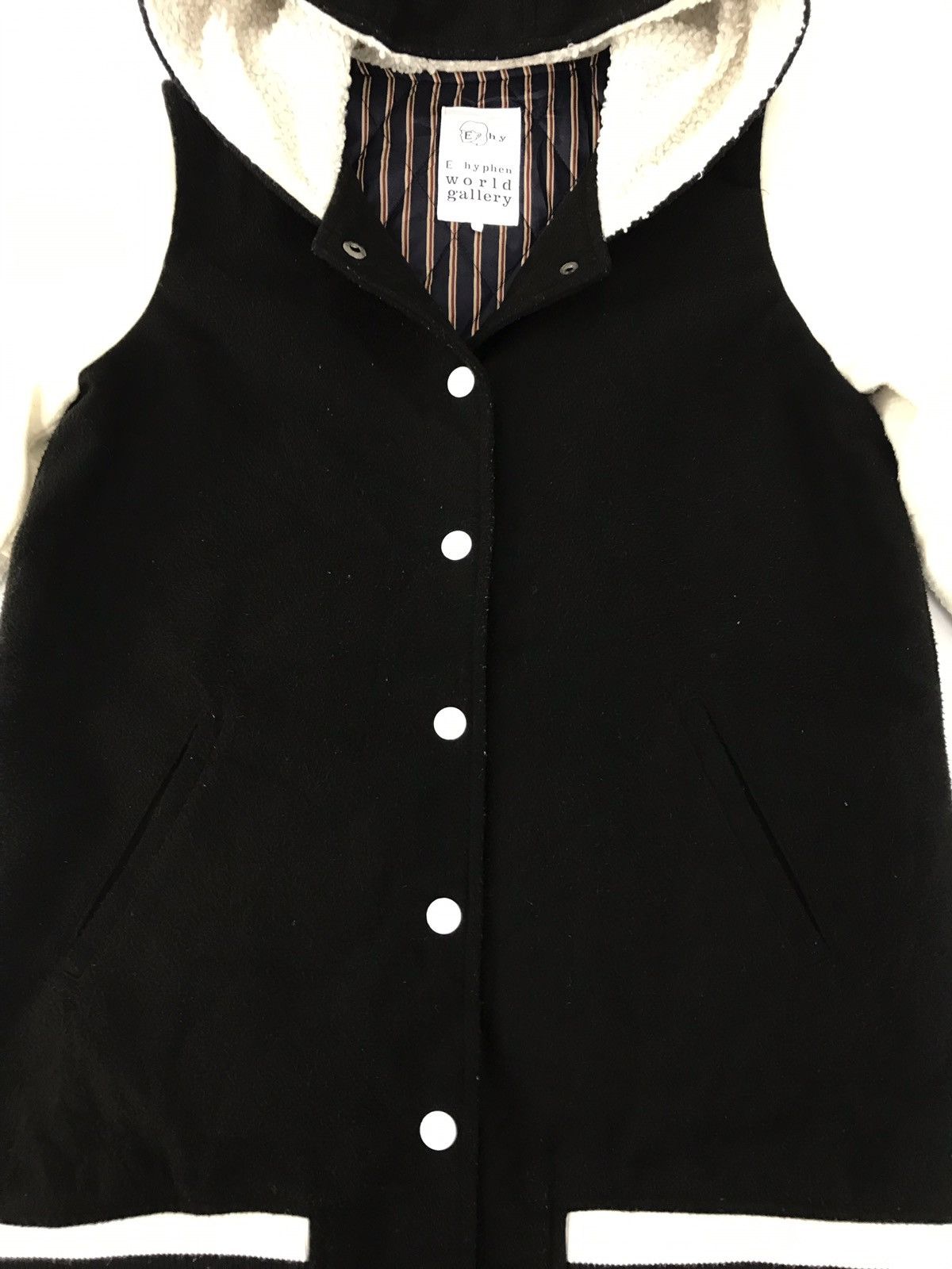 Japanese Brand Vtg E hypheno Versity Jacket Hoodie Woll Quilted Inner Size US M / EU 48-50 / 2 - 3 Thumbnail