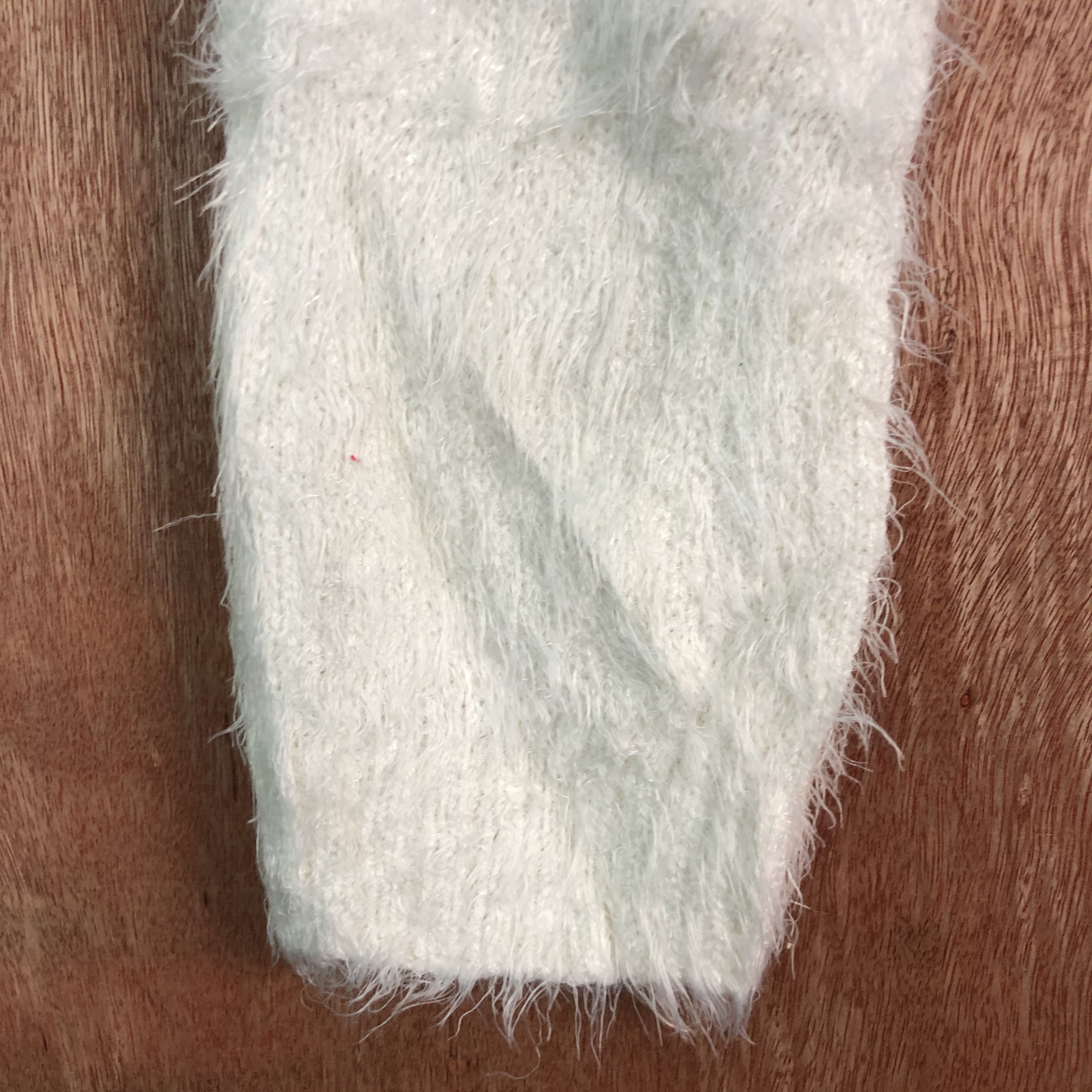 Homespun Knitwear × Japanese Brand × White's Boots Pinky Girl White Long sleeve Mohair Knitwear Size US L / EU 52-54 / 3 - 5 Thumbnail