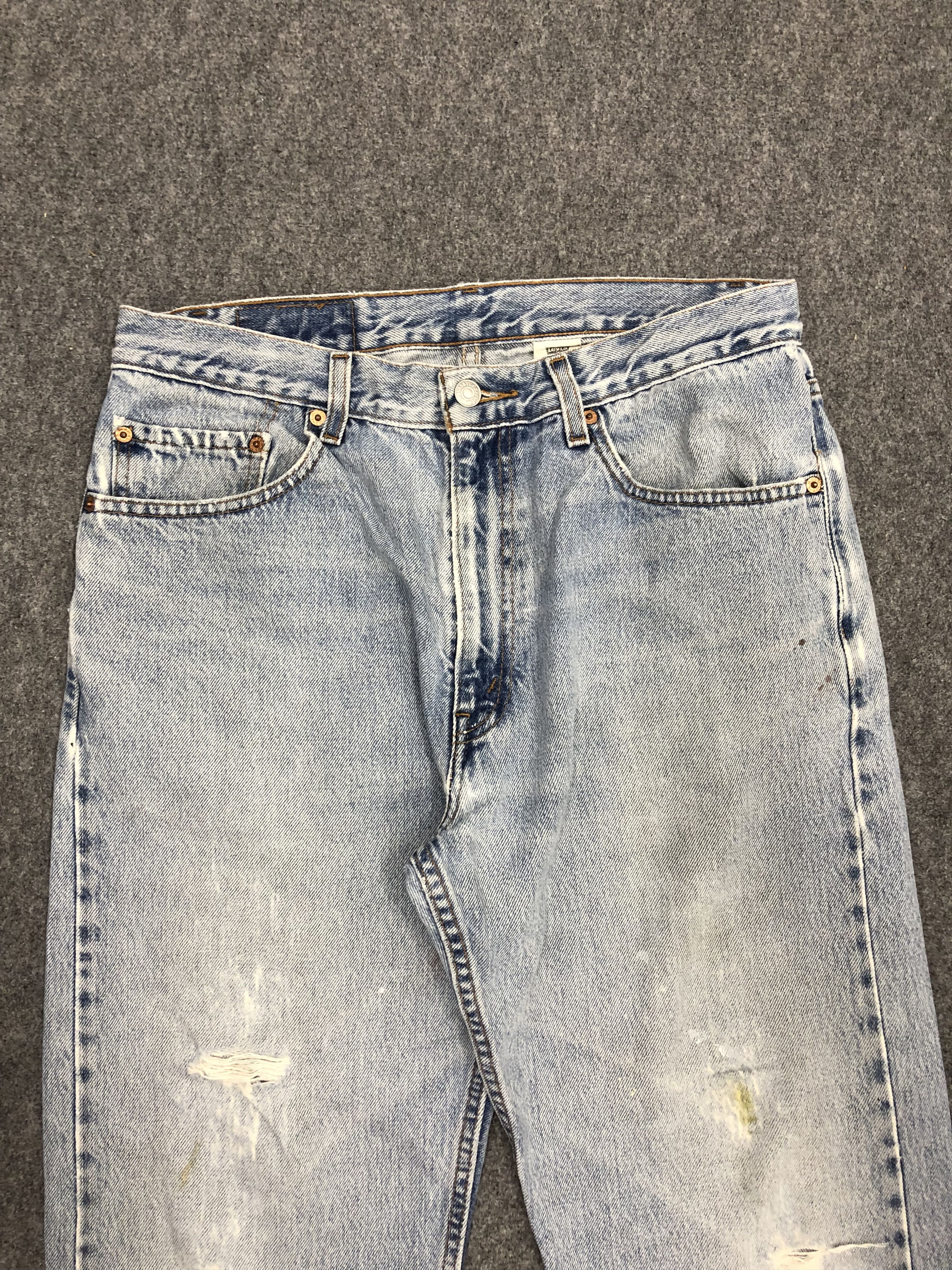Levi's × Vintage Vintage 90s Levis 505 Light Wash Jeans Size US 32 / EU 48 - 2 Thumbnail