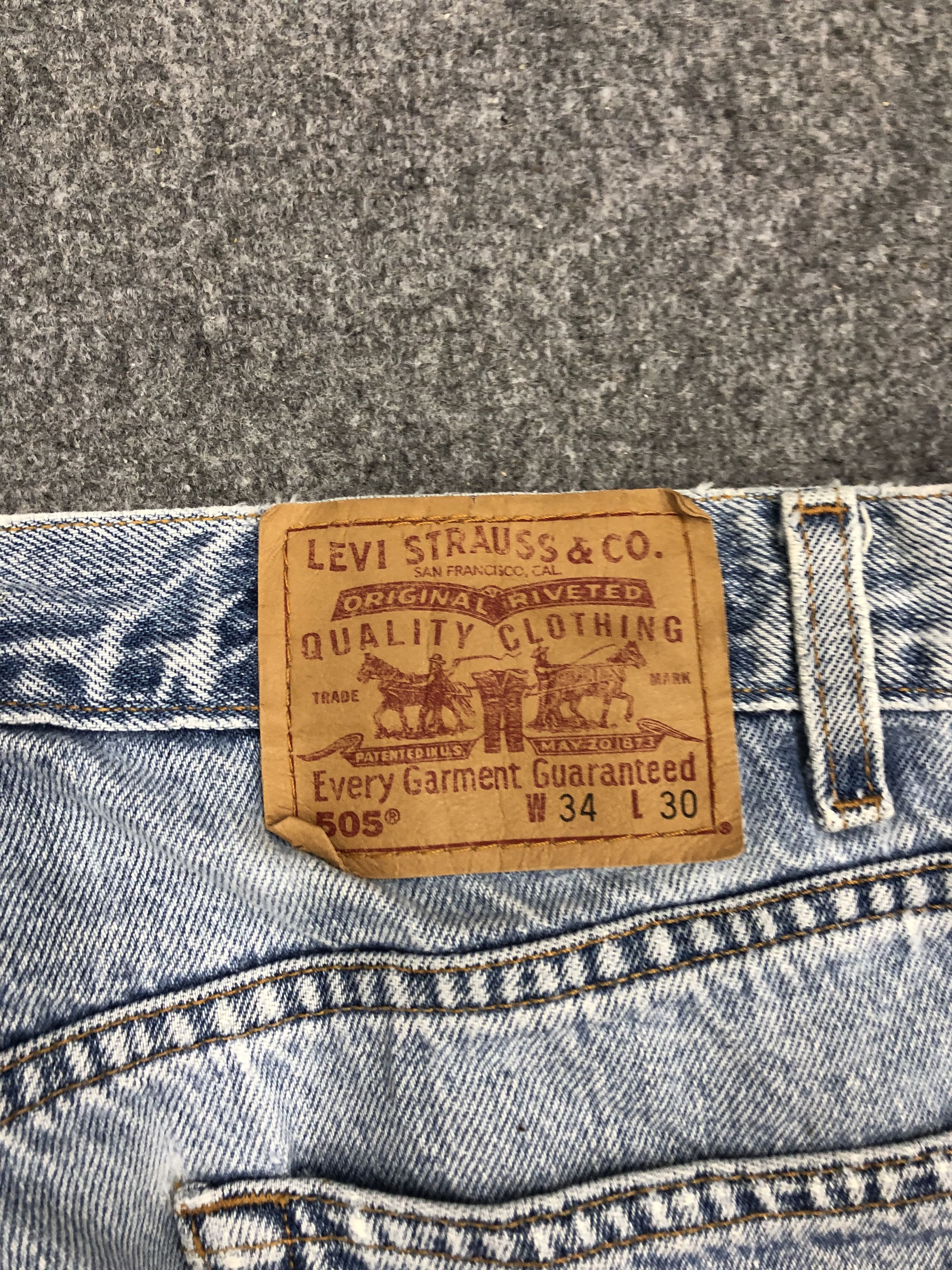 Levi's × Vintage Vintage 90s Levis 505 Light Wash Jeans Size US 32 / EU 48 - 5 Thumbnail