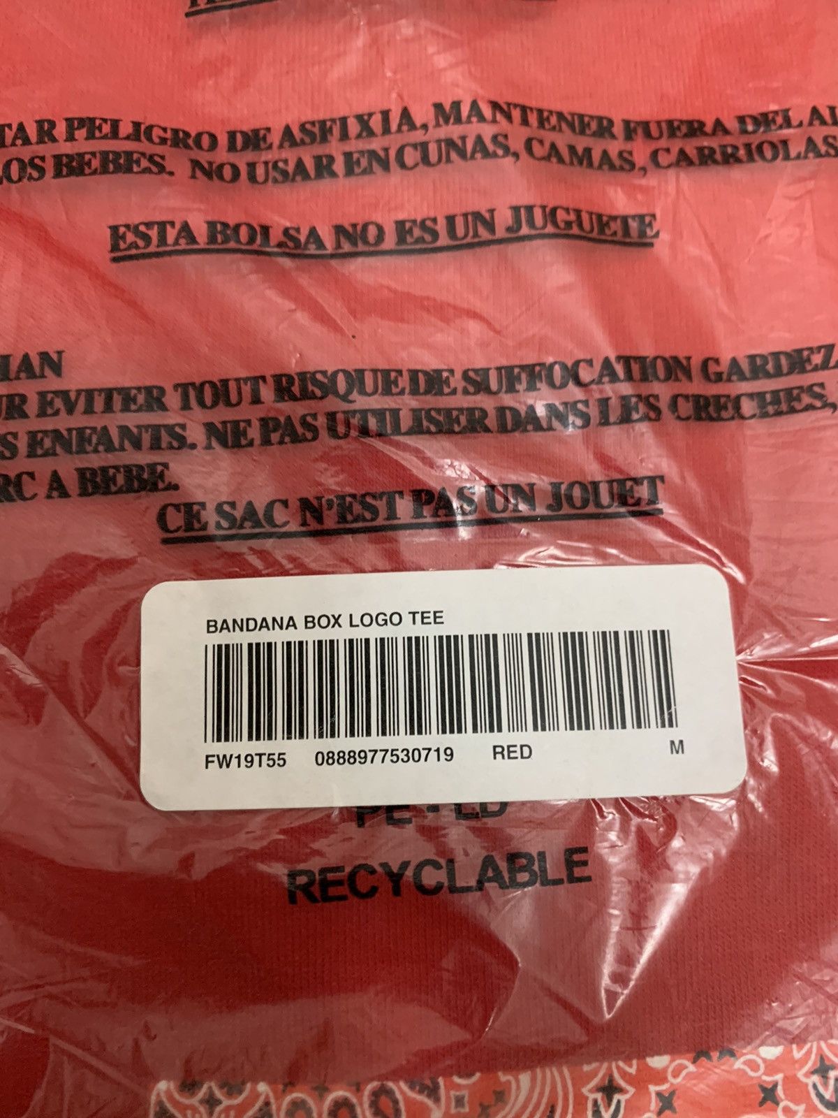 Supreme Supreme ‘Bandanna Box Logo Tee’ Red Medium Size US M / EU 48-50 / 2 - 11 Thumbnail