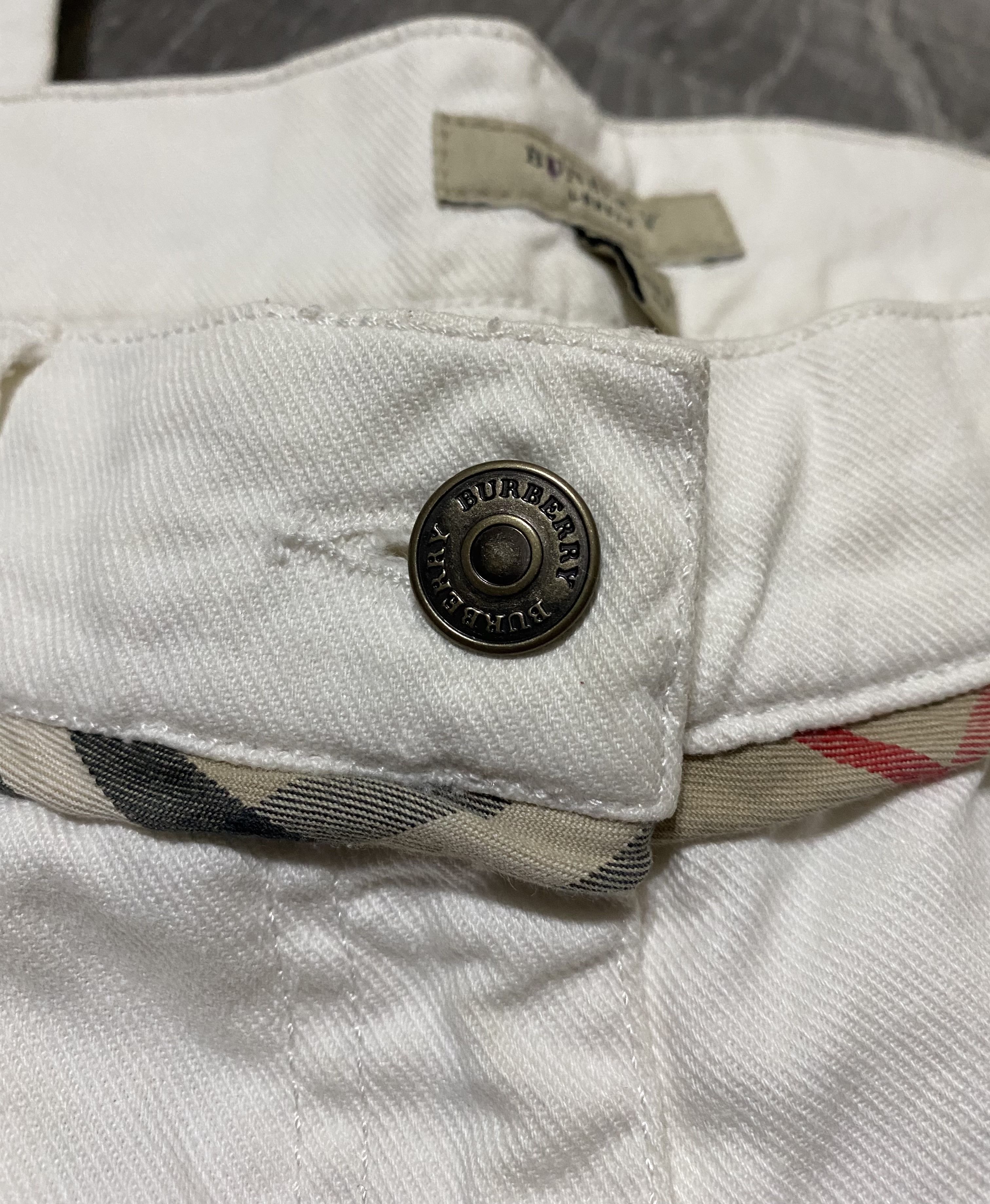 Burberry Women's Burberry London White Flared Jeans Denim Nova Check Size 28" / US 6 / IT 42 - 10 Thumbnail