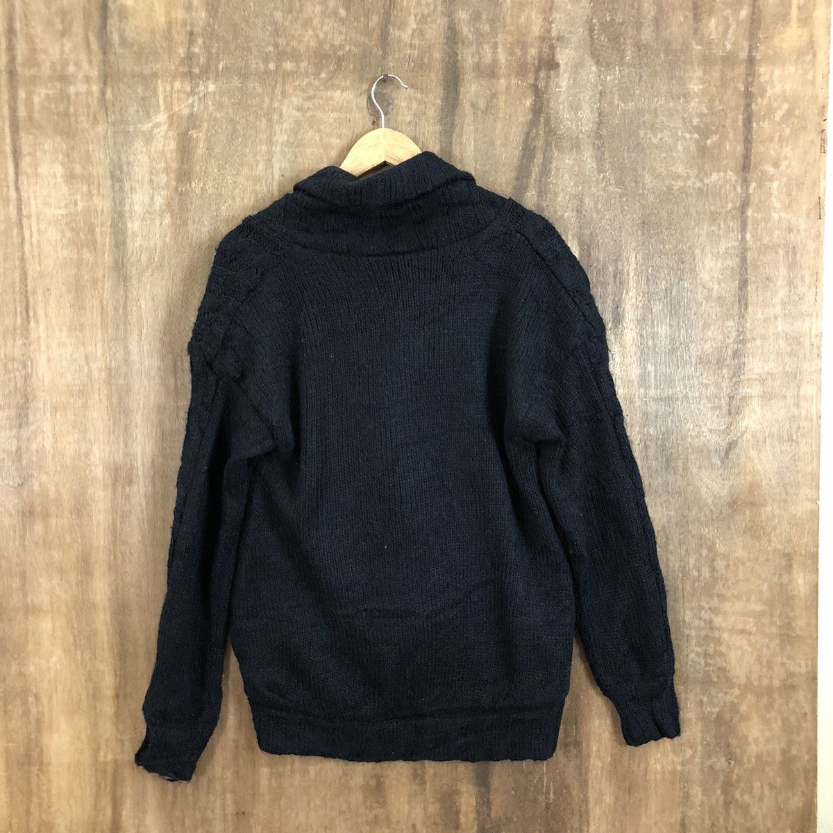 Japanese Brand Ozol Dark Blue Cardigan Knitwear #153 Size US M / EU 48-50 / 2 - 7 Thumbnail