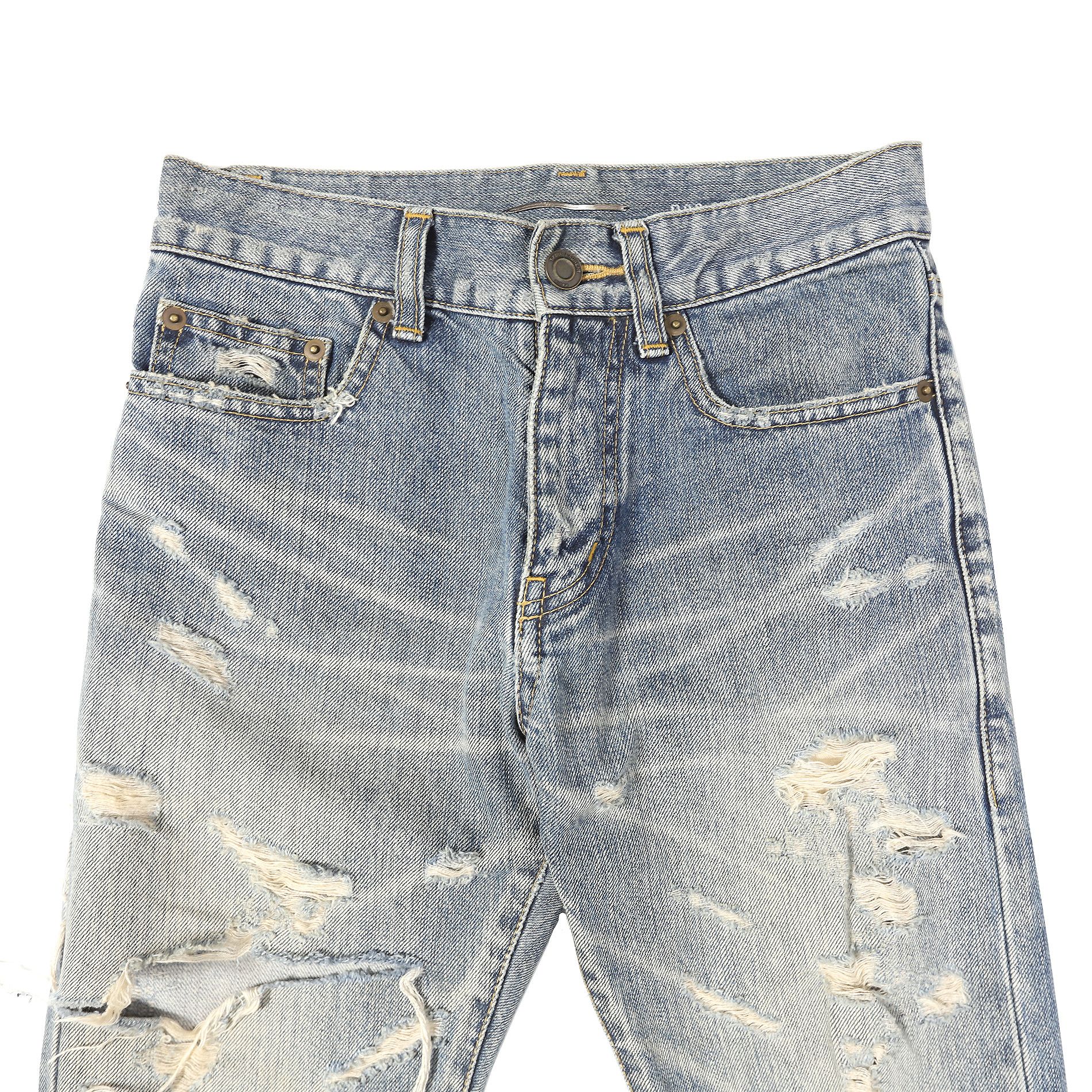 Saint Laurent Paris FW13 Big Crash Denim Size US 26 / EU 42 - 3 Thumbnail