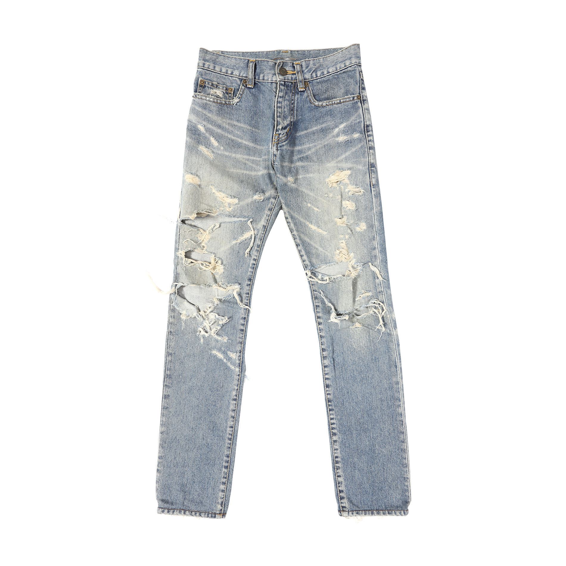 Saint Laurent Paris FW13 Big Crash Denim Size US 26 / EU 42 - 1 Thumbnail